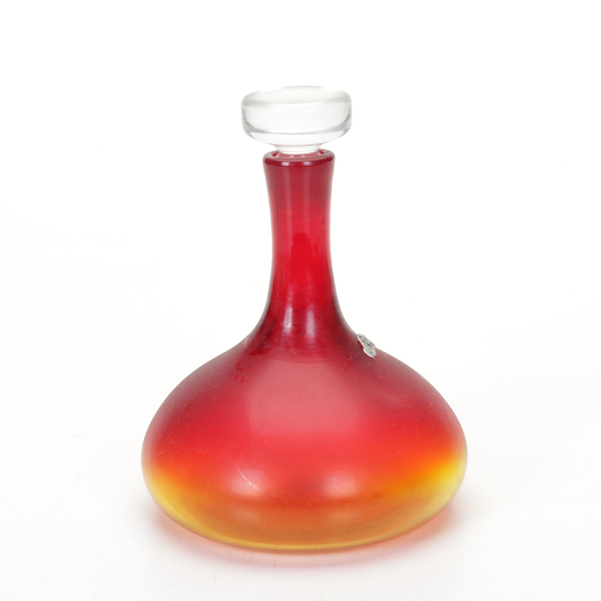 Blenko Glass Decanter, Mid to Late 20th Century