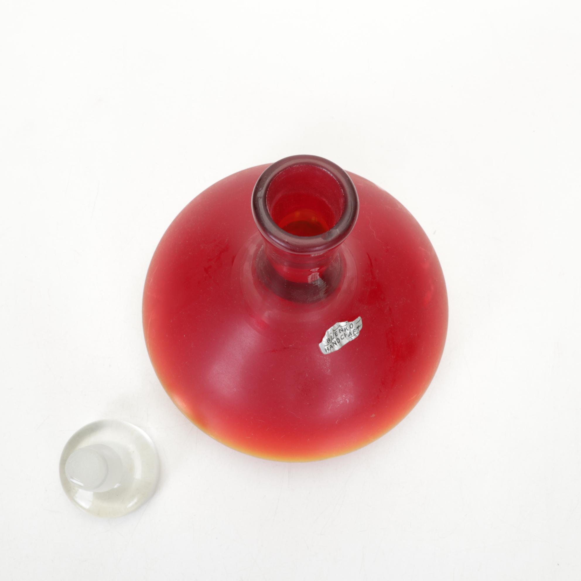 Blenko Glass Decanter, Mid to Late 20th Century