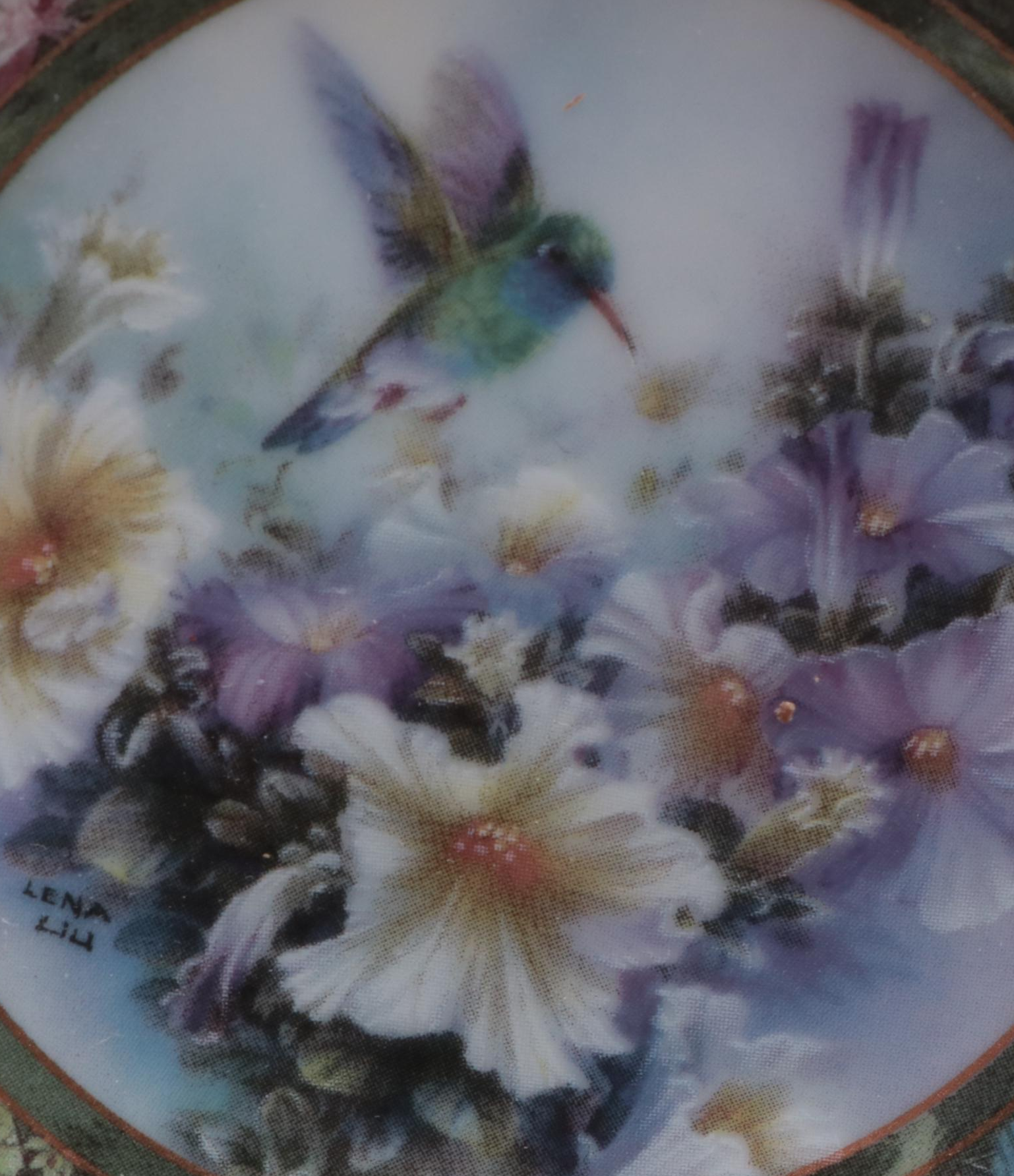 Bradford Exchange Limited Edition Floral Porcelain Collector Plates