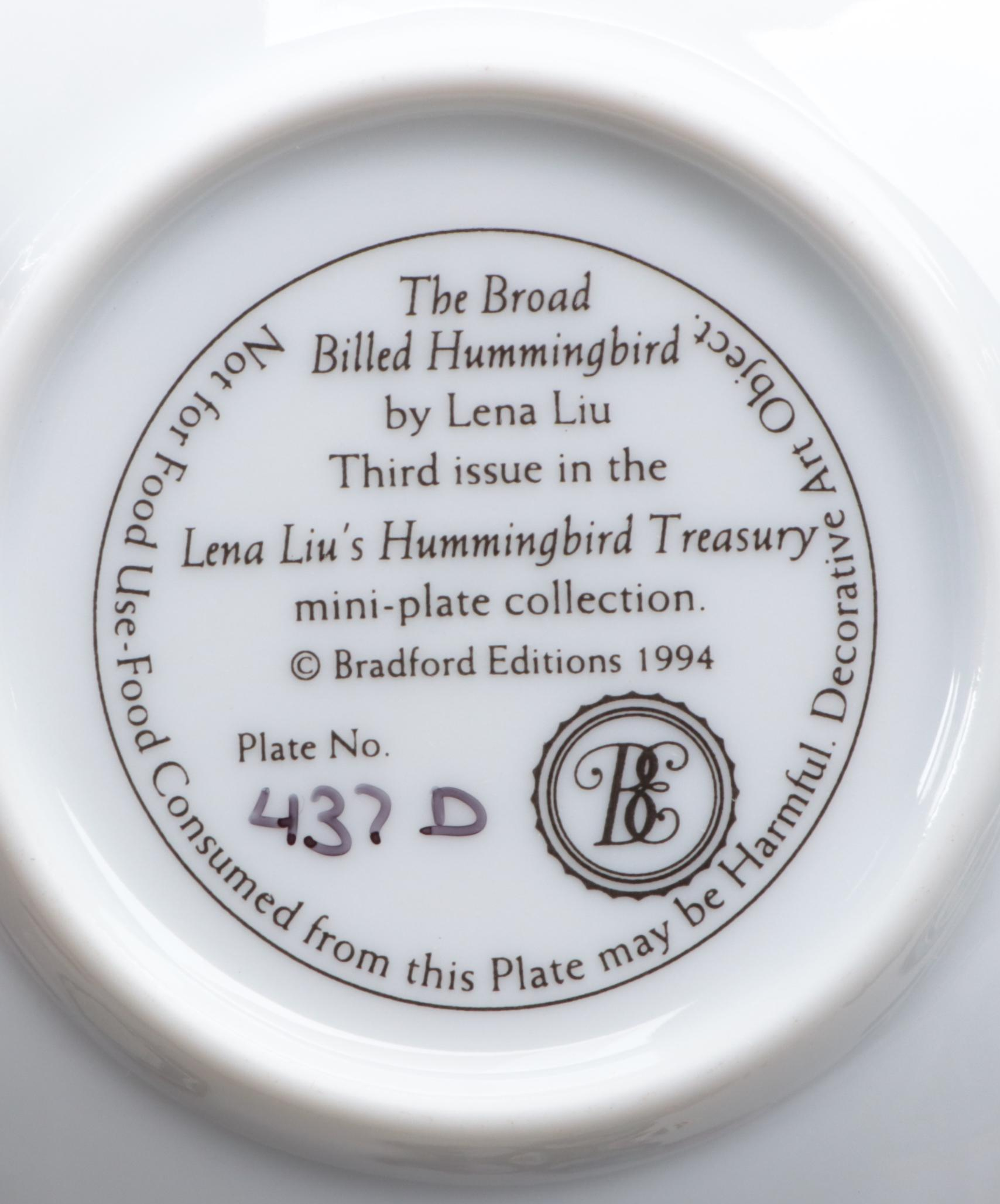 Bradford Exchange Limited Edition Floral Porcelain Collector Plates