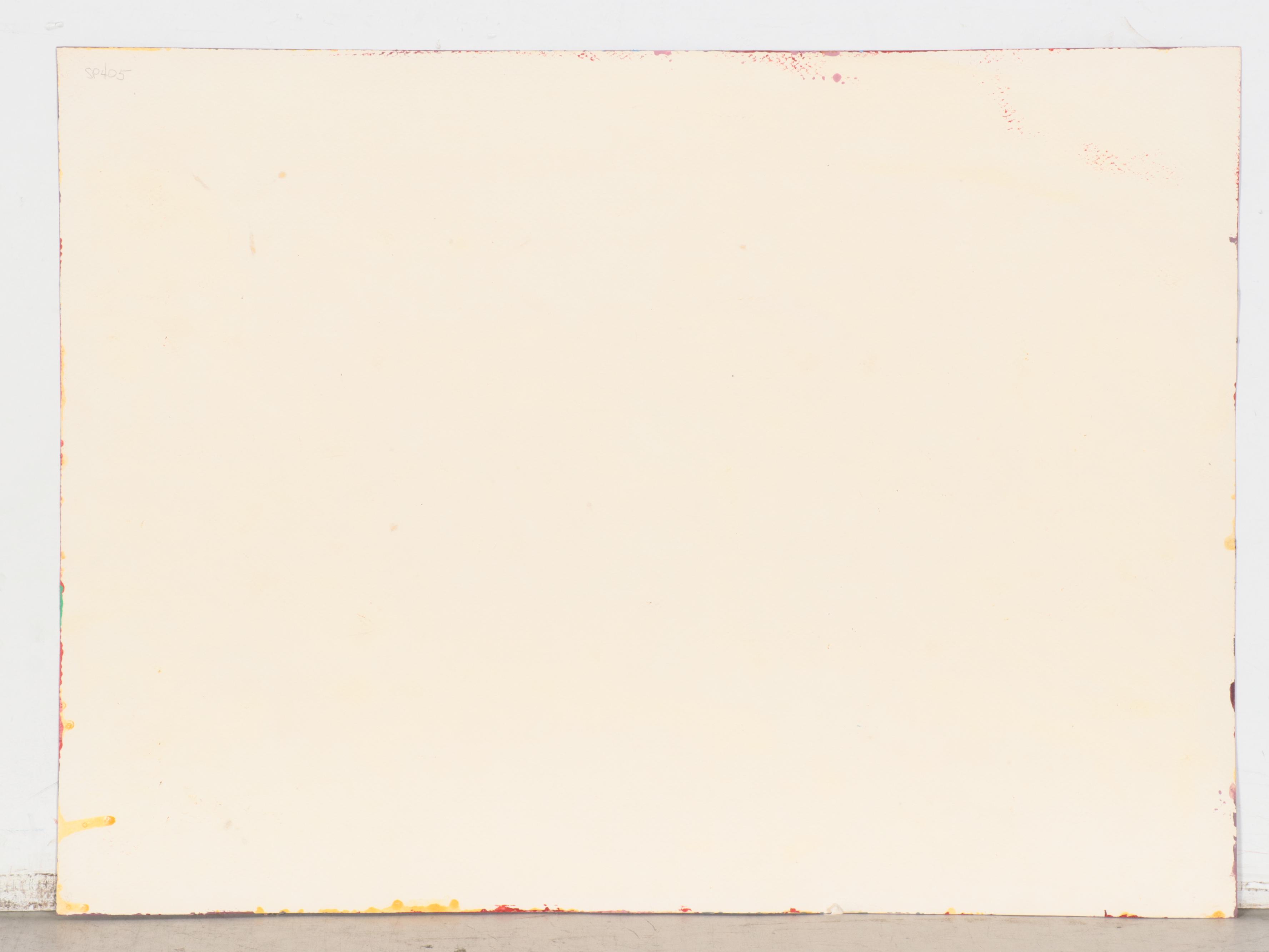 Harry Hilson Abstract Acrylic Painting, 1986