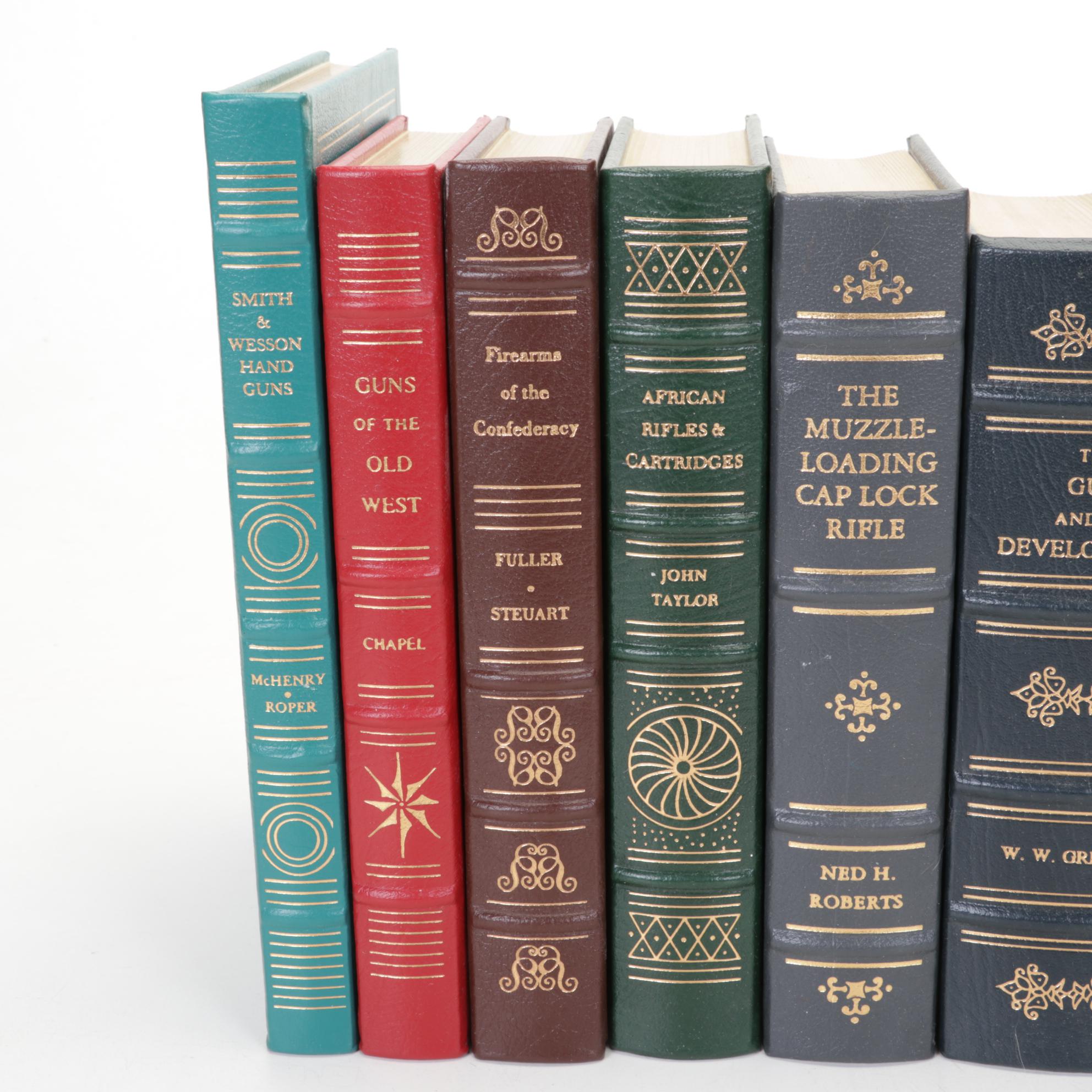 Leather Bound "The Firearms Classics" Library with "Gunpowder" by Jack Kelly