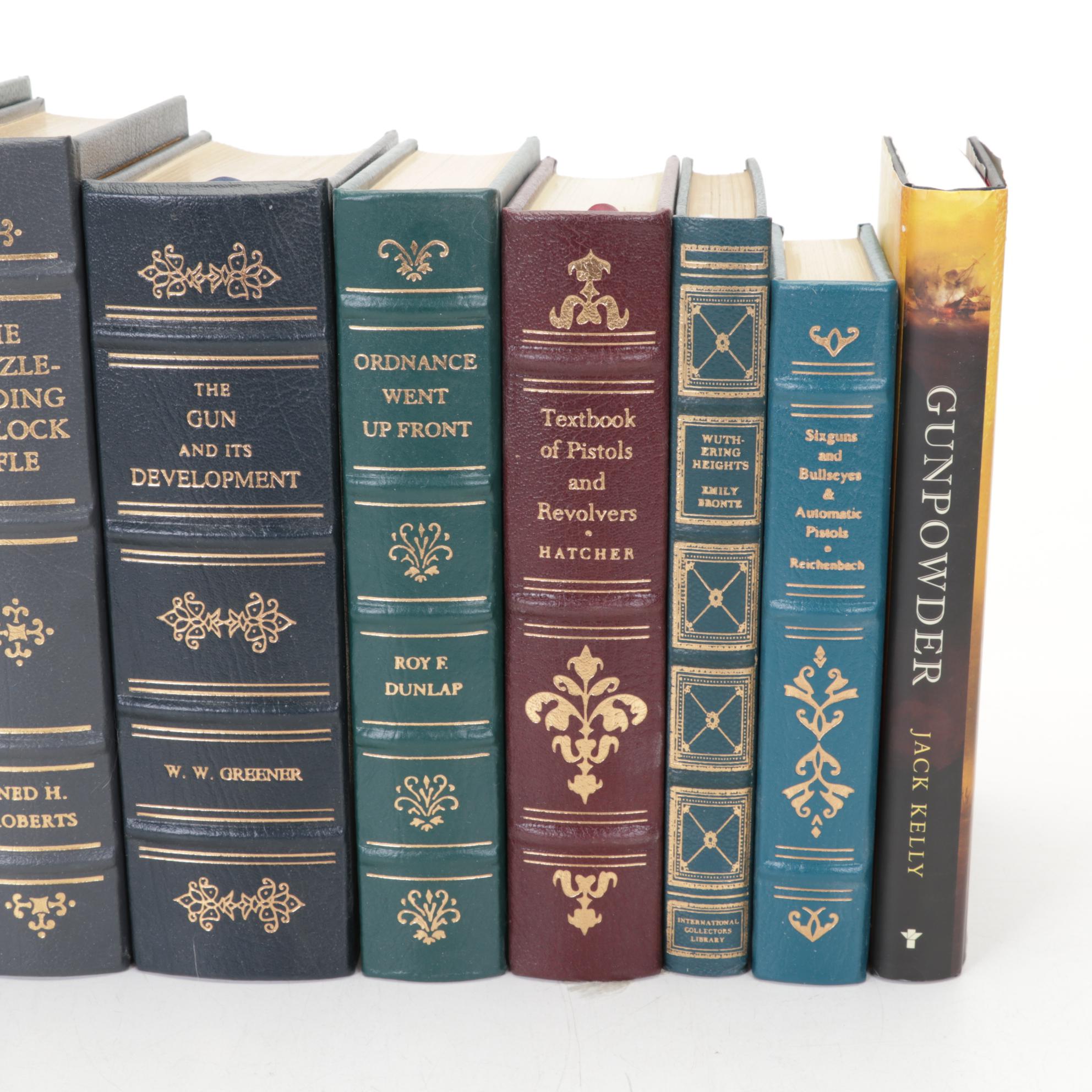 Leather Bound "The Firearms Classics" Library with "Gunpowder" by Jack Kelly