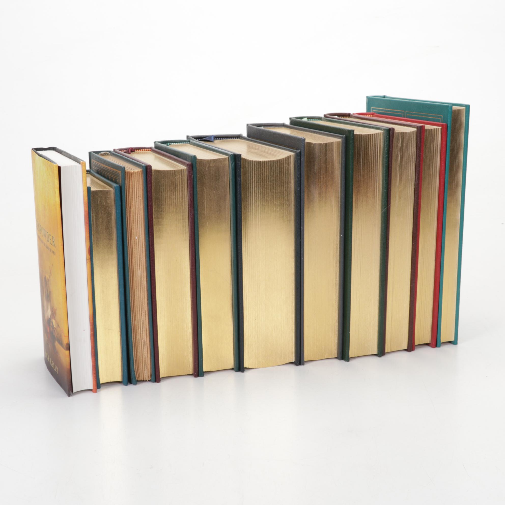 Leather Bound "The Firearms Classics" Library with "Gunpowder" by Jack Kelly