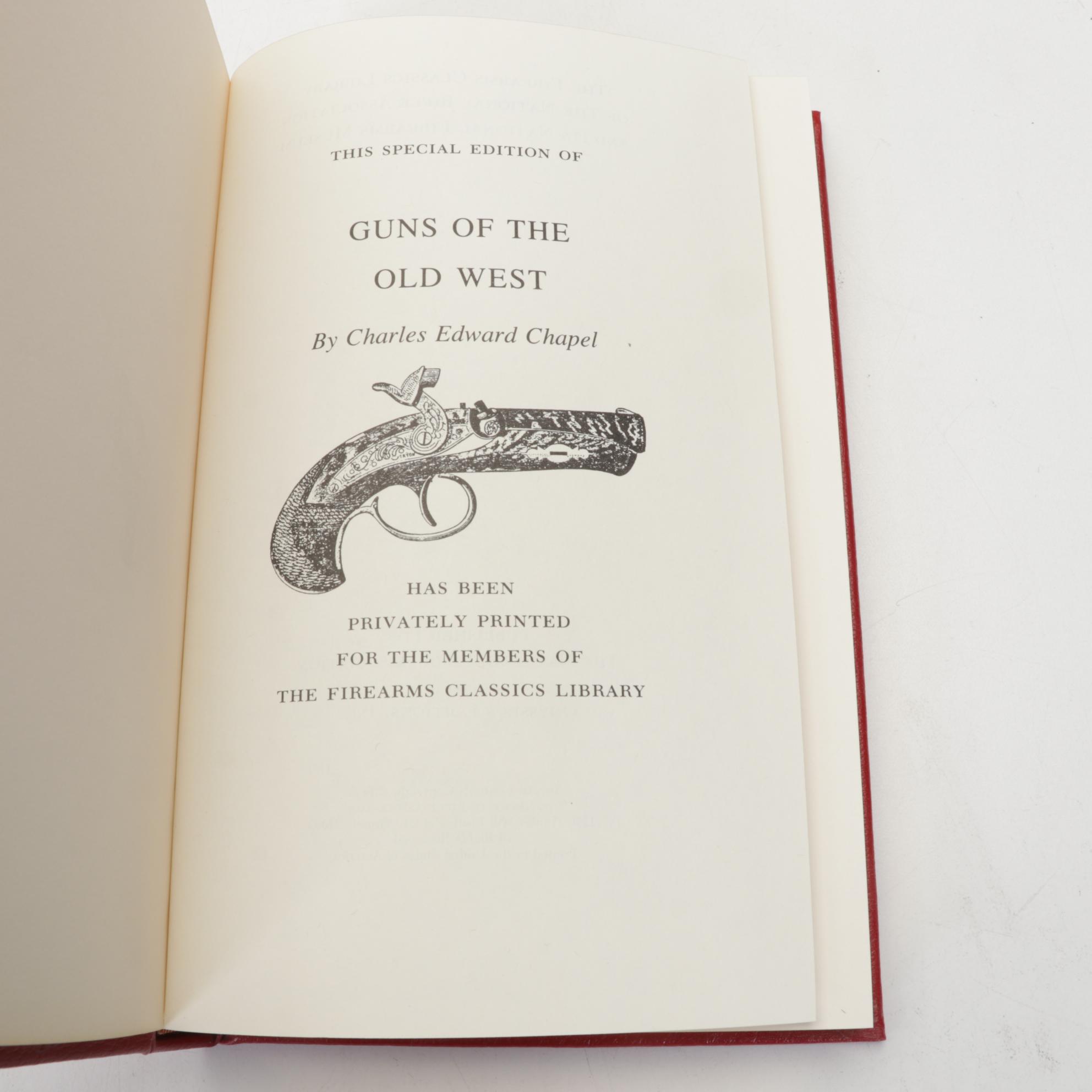 Leather Bound "The Firearms Classics" Library with "Gunpowder" by Jack Kelly