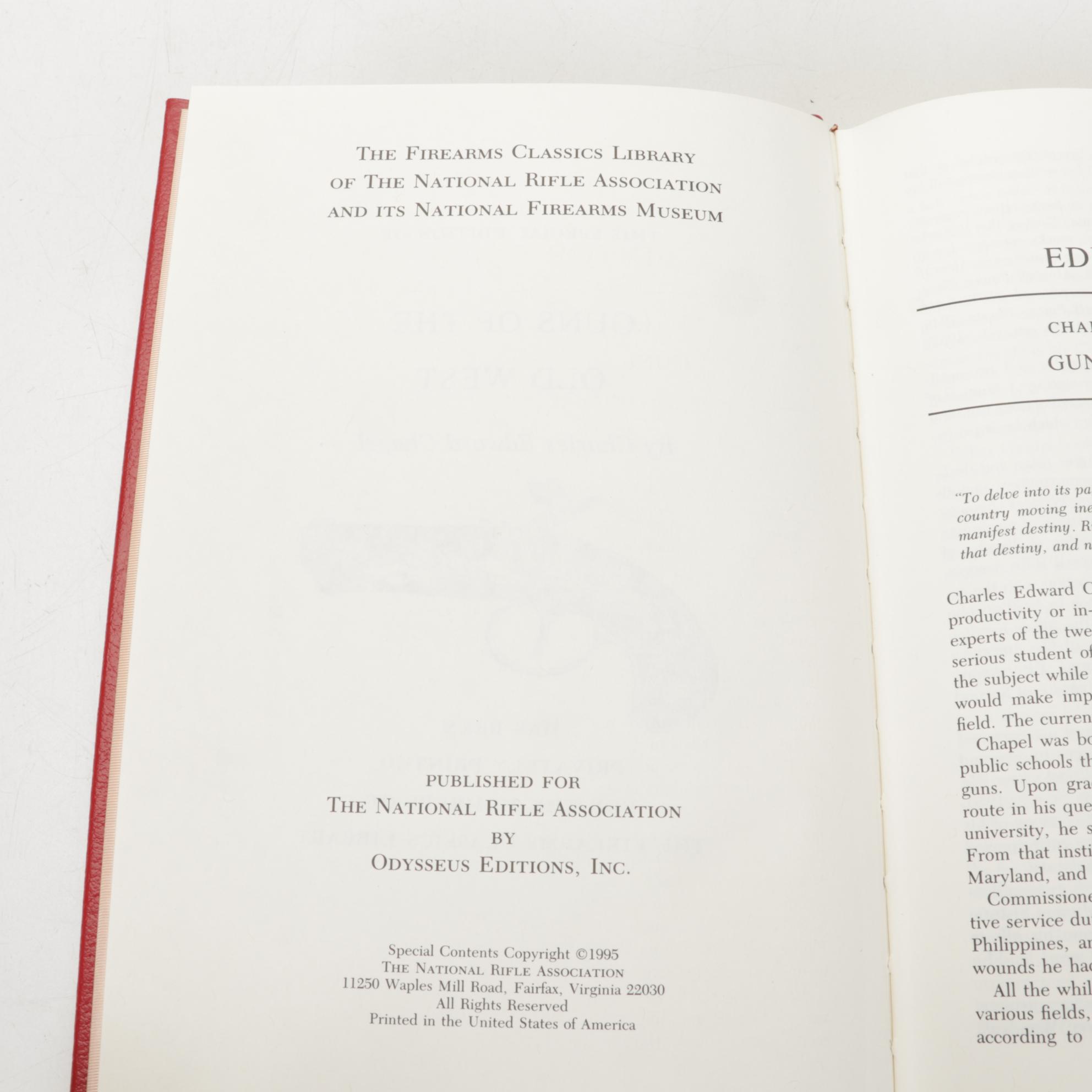 Leather Bound "The Firearms Classics" Library with "Gunpowder" by Jack Kelly