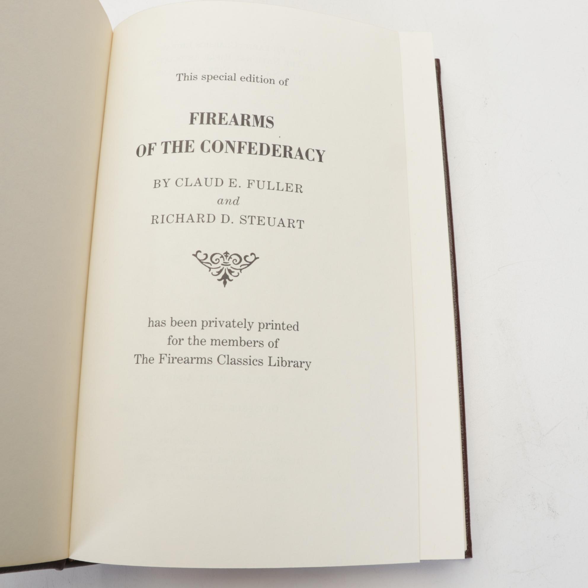 Leather Bound "The Firearms Classics" Library with "Gunpowder" by Jack Kelly