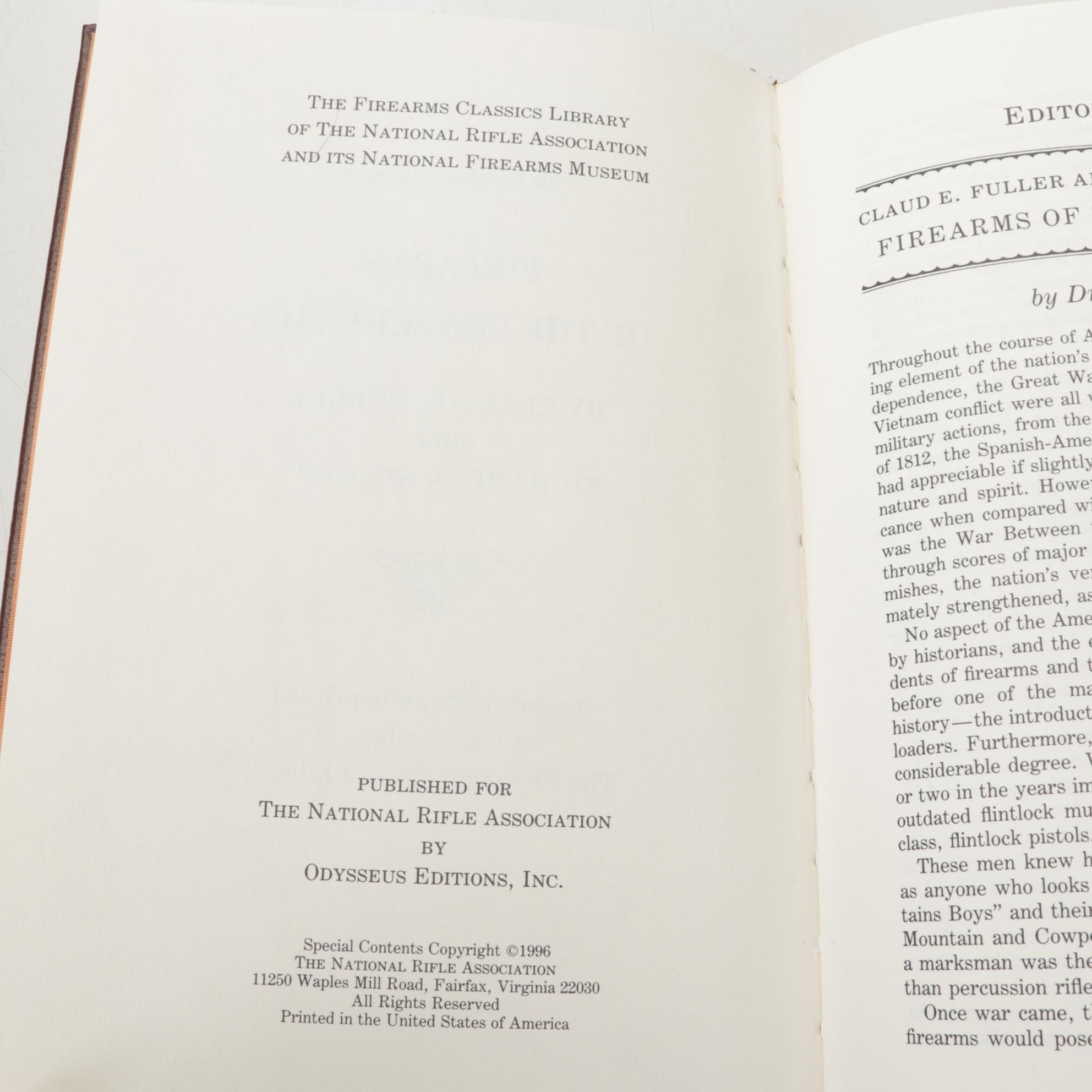 Leather Bound "The Firearms Classics" Library with "Gunpowder" by Jack Kelly