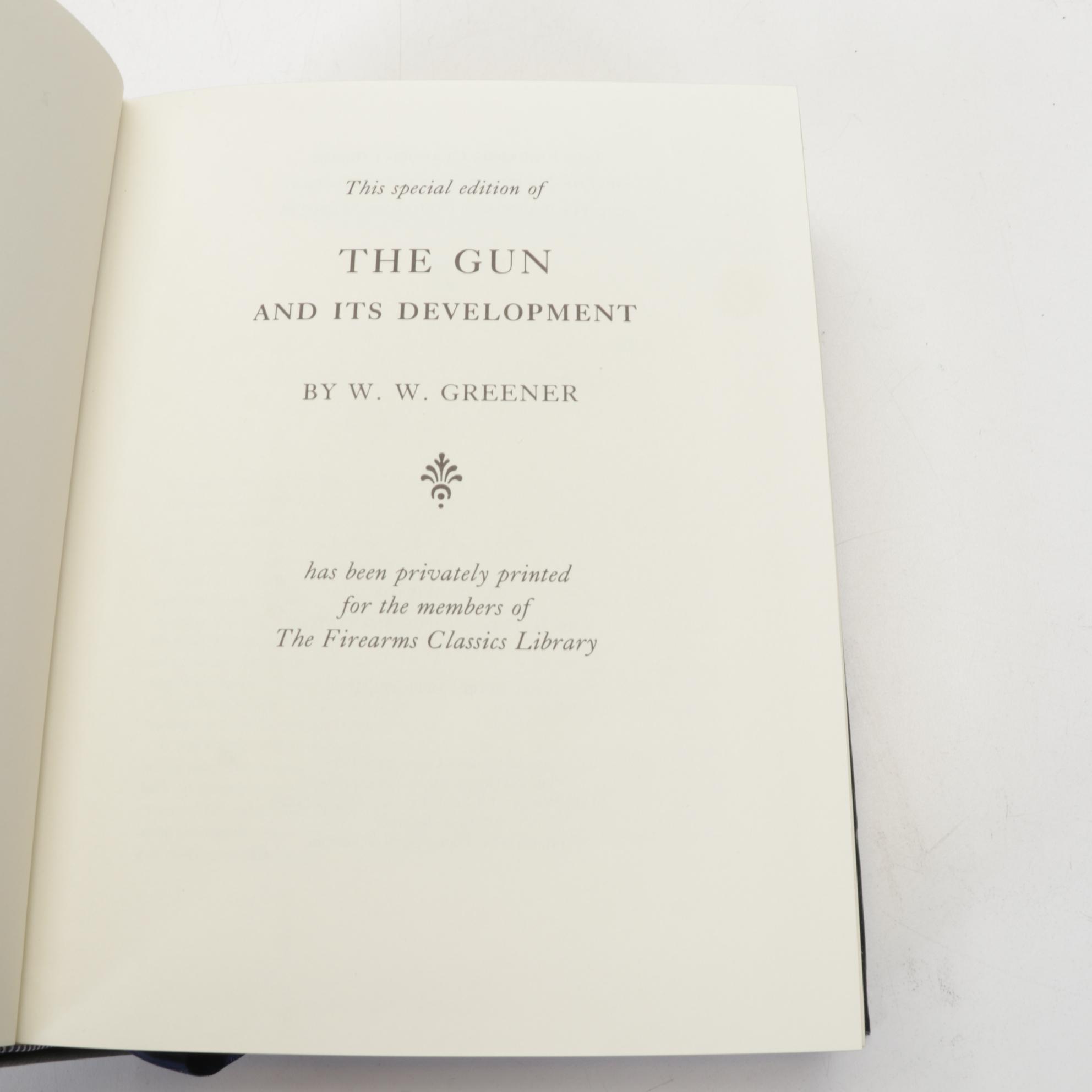 Leather Bound "The Firearms Classics" Library with "Gunpowder" by Jack Kelly