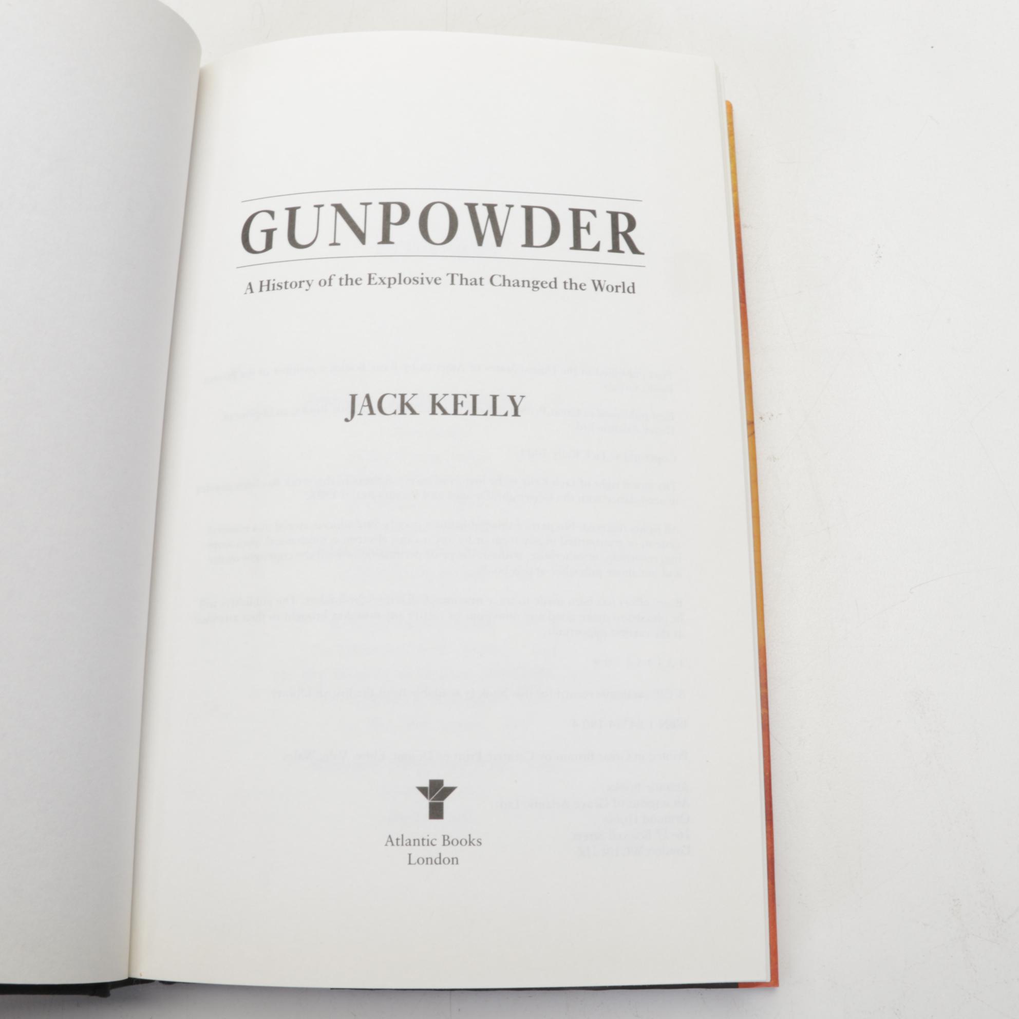 Leather Bound "The Firearms Classics" Library with "Gunpowder" by Jack Kelly