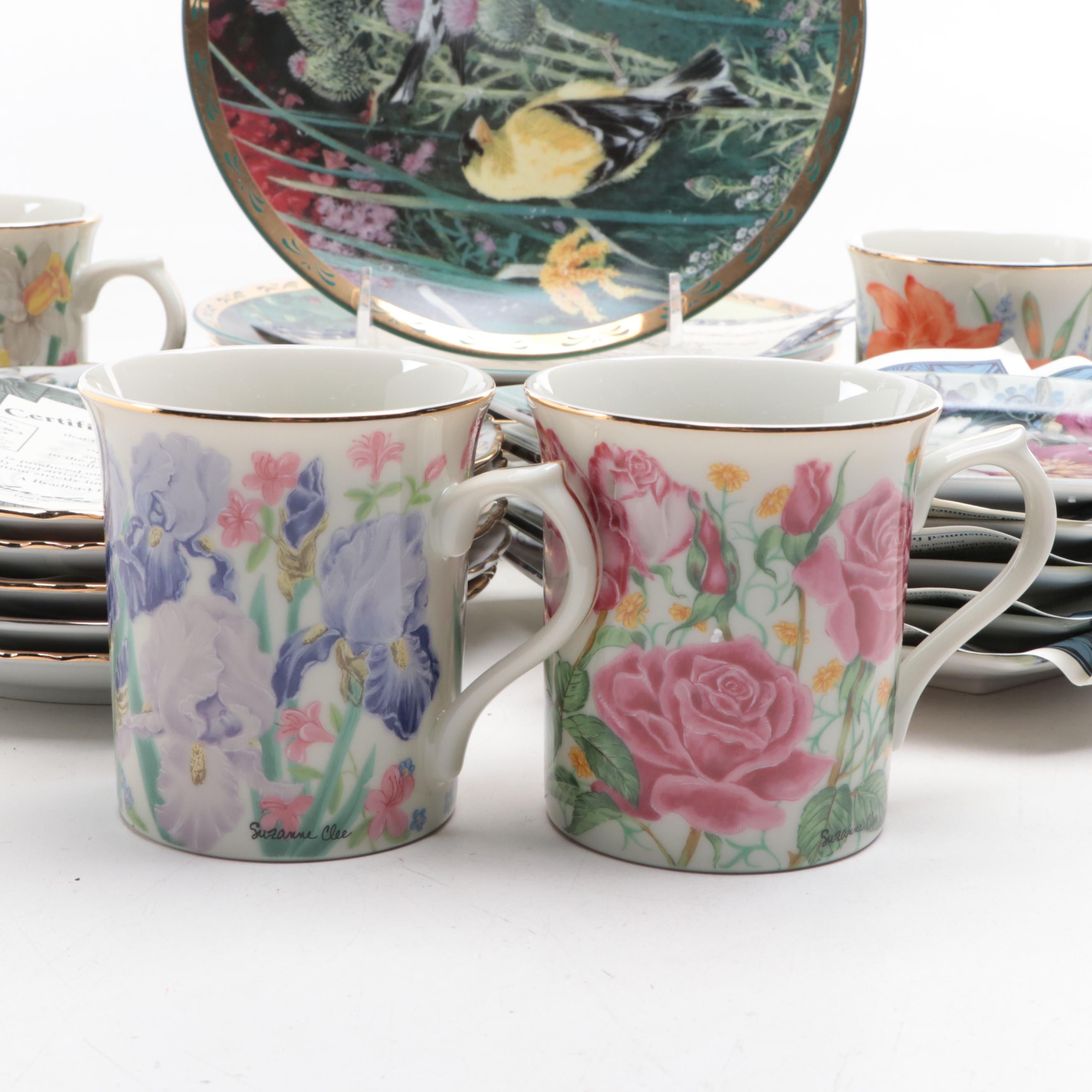 Lenox "The Flower Blossom" Mugs with Other Limited Editing Collector Porcelain