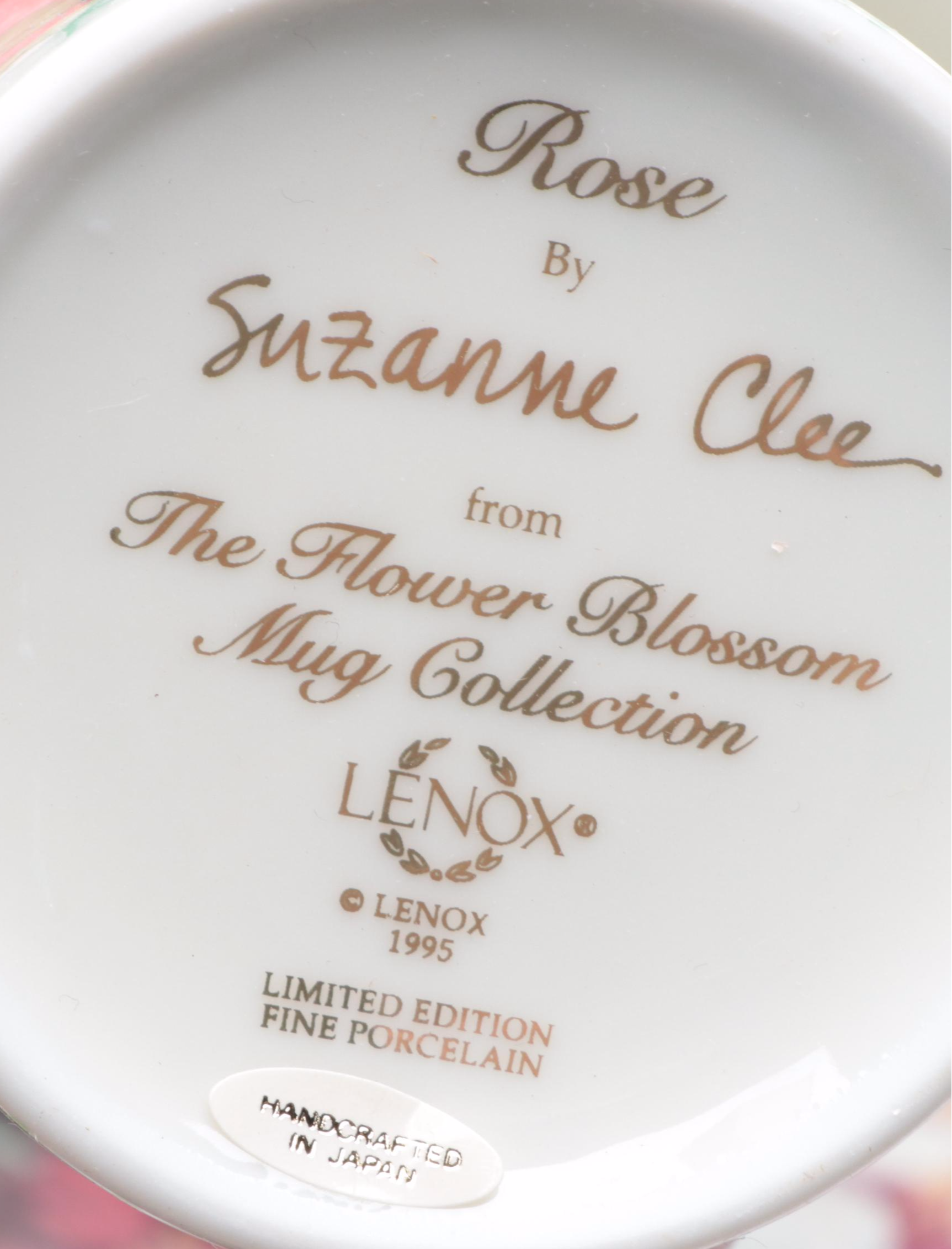 Lenox "The Flower Blossom" Mugs with Other Limited Editing Collector Porcelain