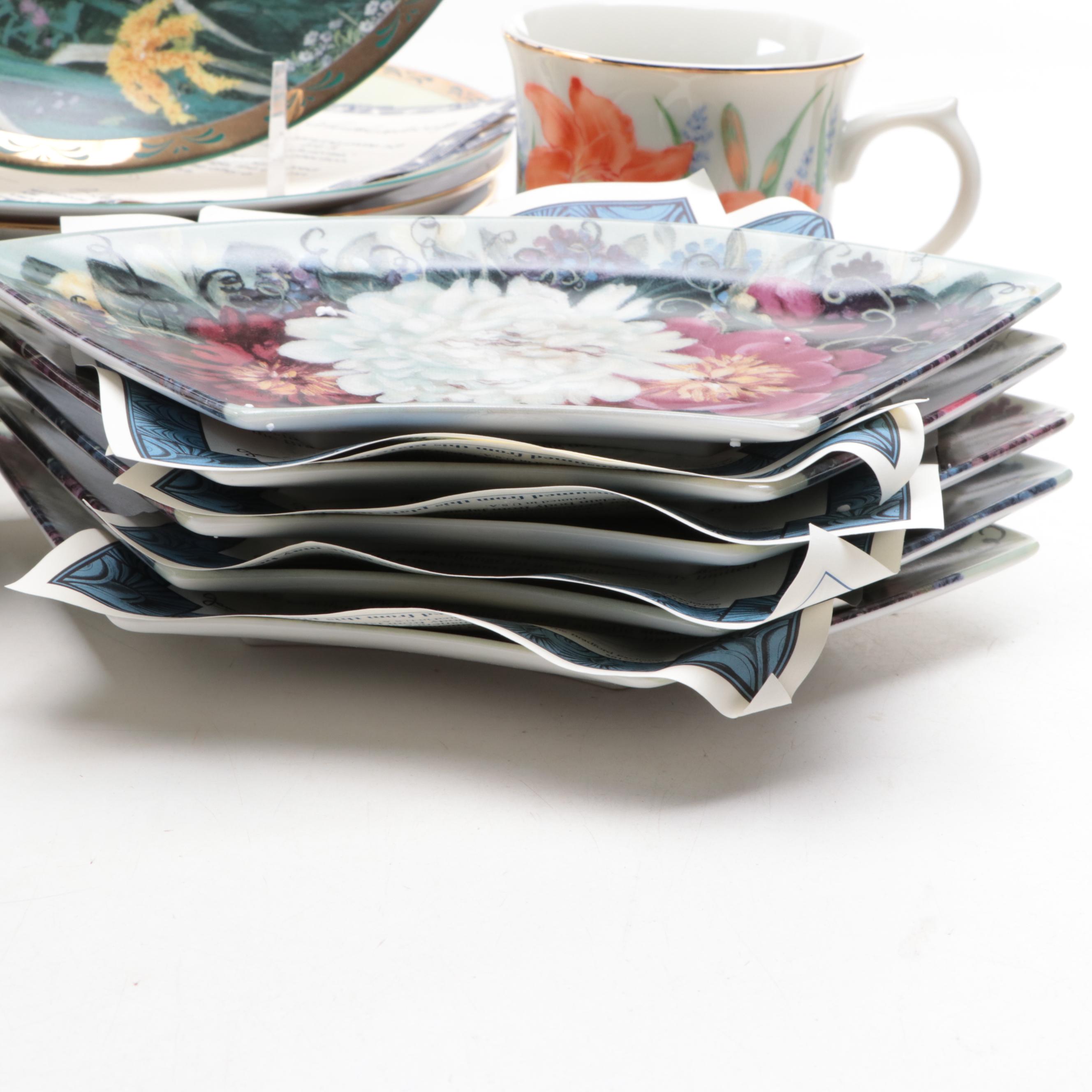 Lenox "The Flower Blossom" Mugs with Other Limited Editing Collector Porcelain