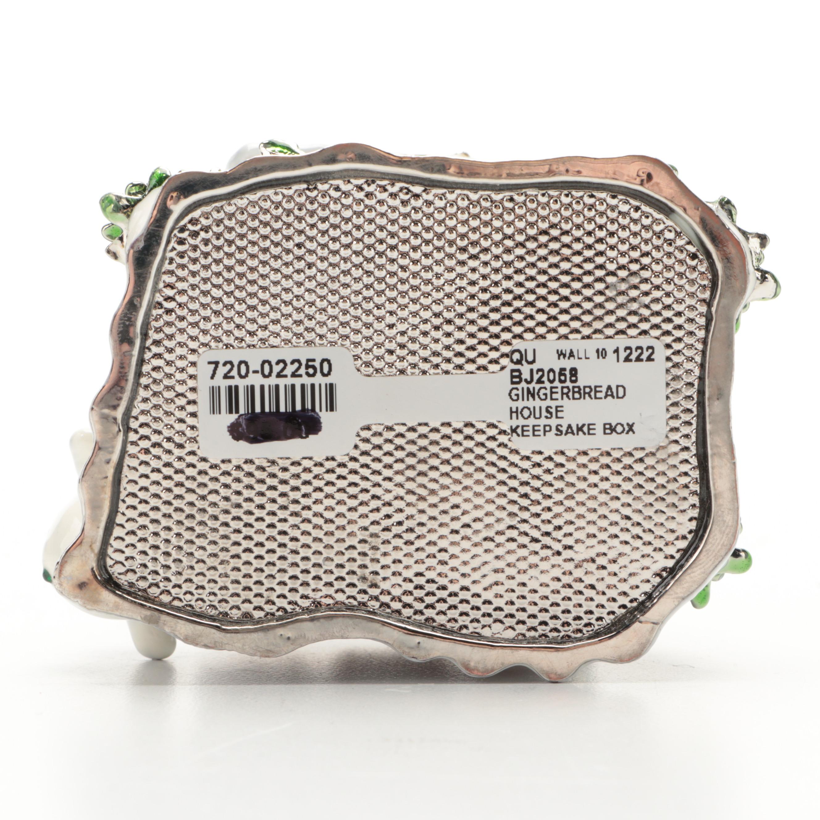 Jere Gingerbread House, Christmas Tree and Snowman Trinket Boxes