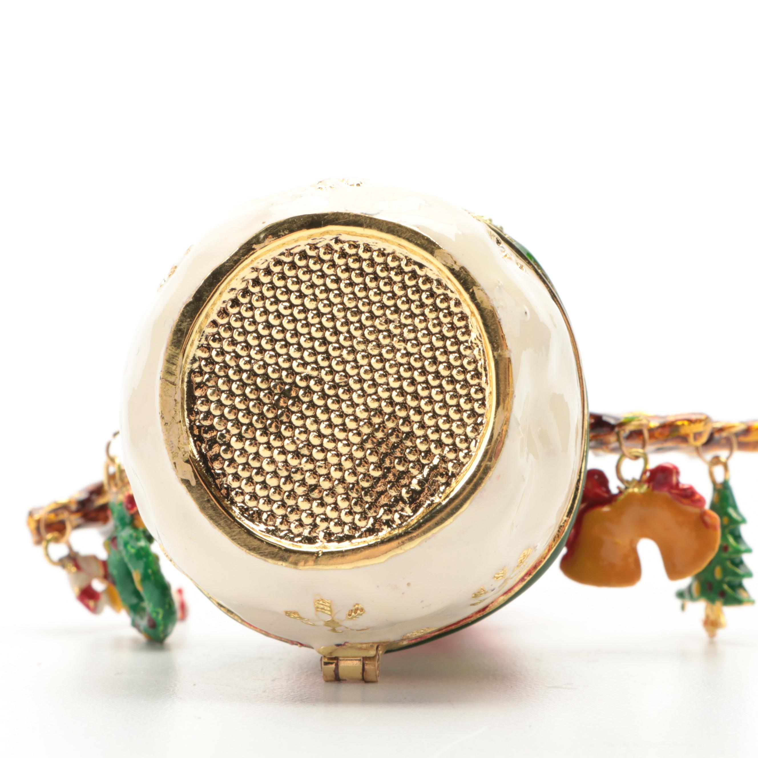 Jere Gingerbread House, Christmas Tree and Snowman Trinket Boxes