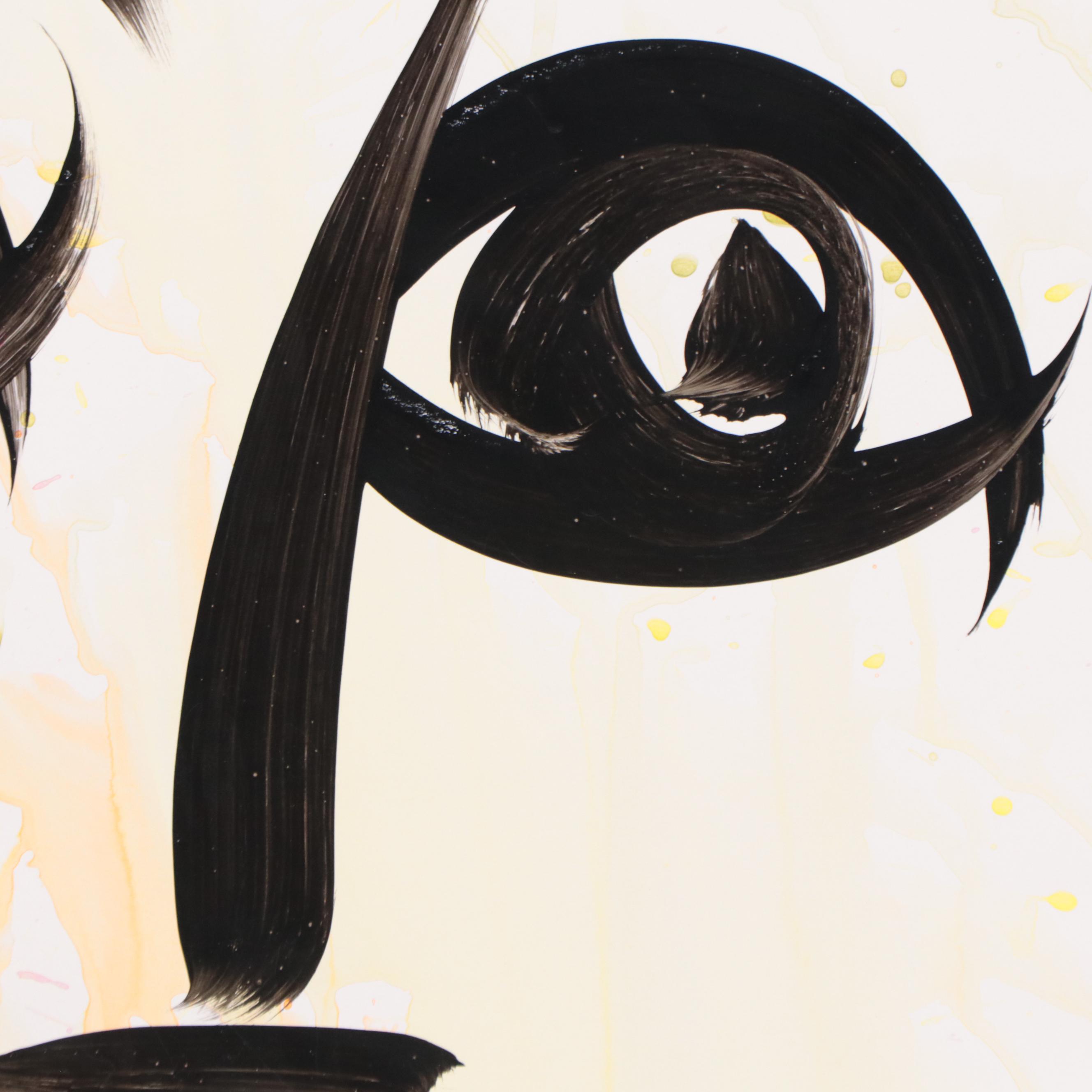 Peter Keil Abstract Portrait Acrylic Painting