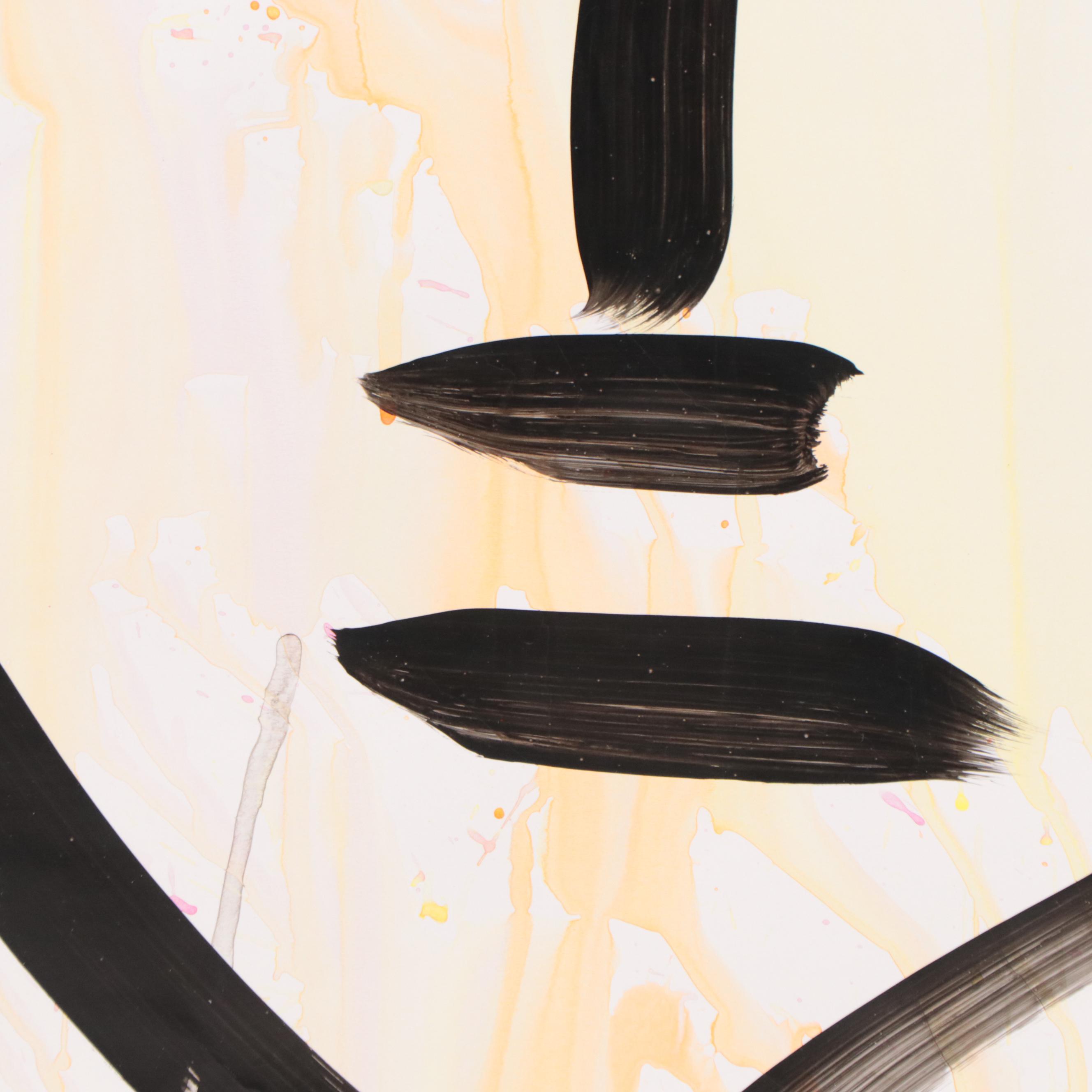 Peter Keil Abstract Portrait Acrylic Painting