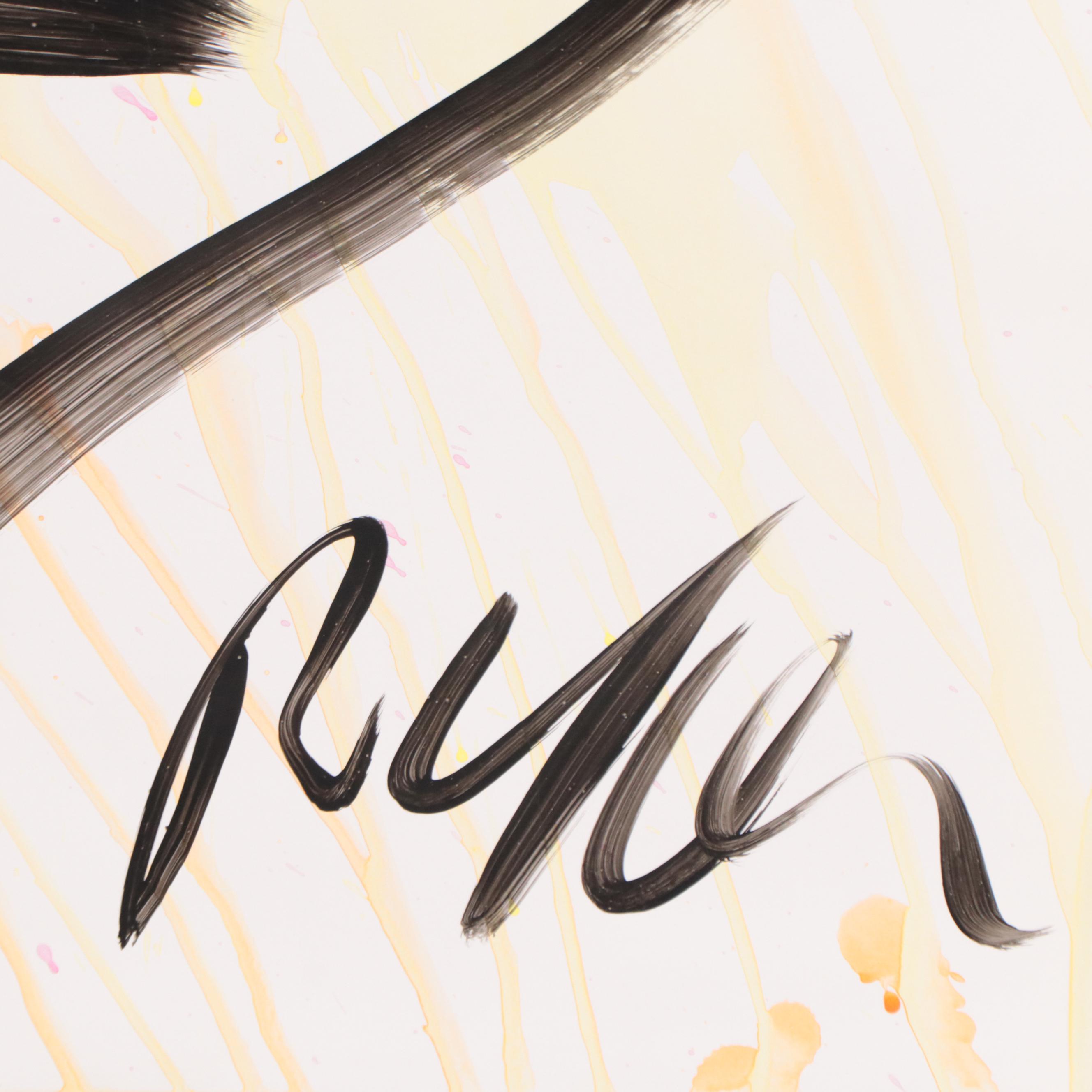 Peter Keil Abstract Portrait Acrylic Painting