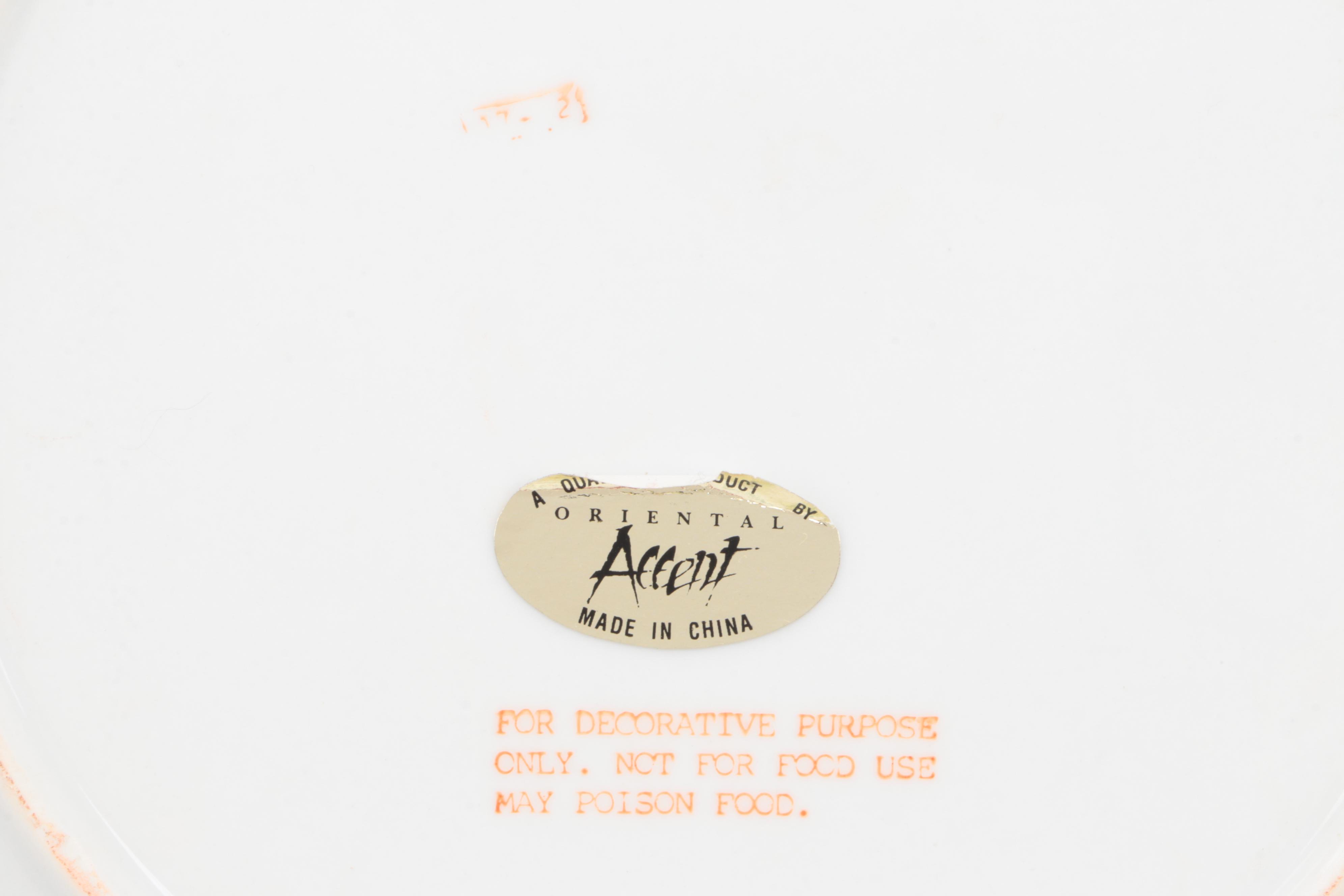 Herend "Rothschild Bird" Creamer and Other Porcelain with Art Glass Decor