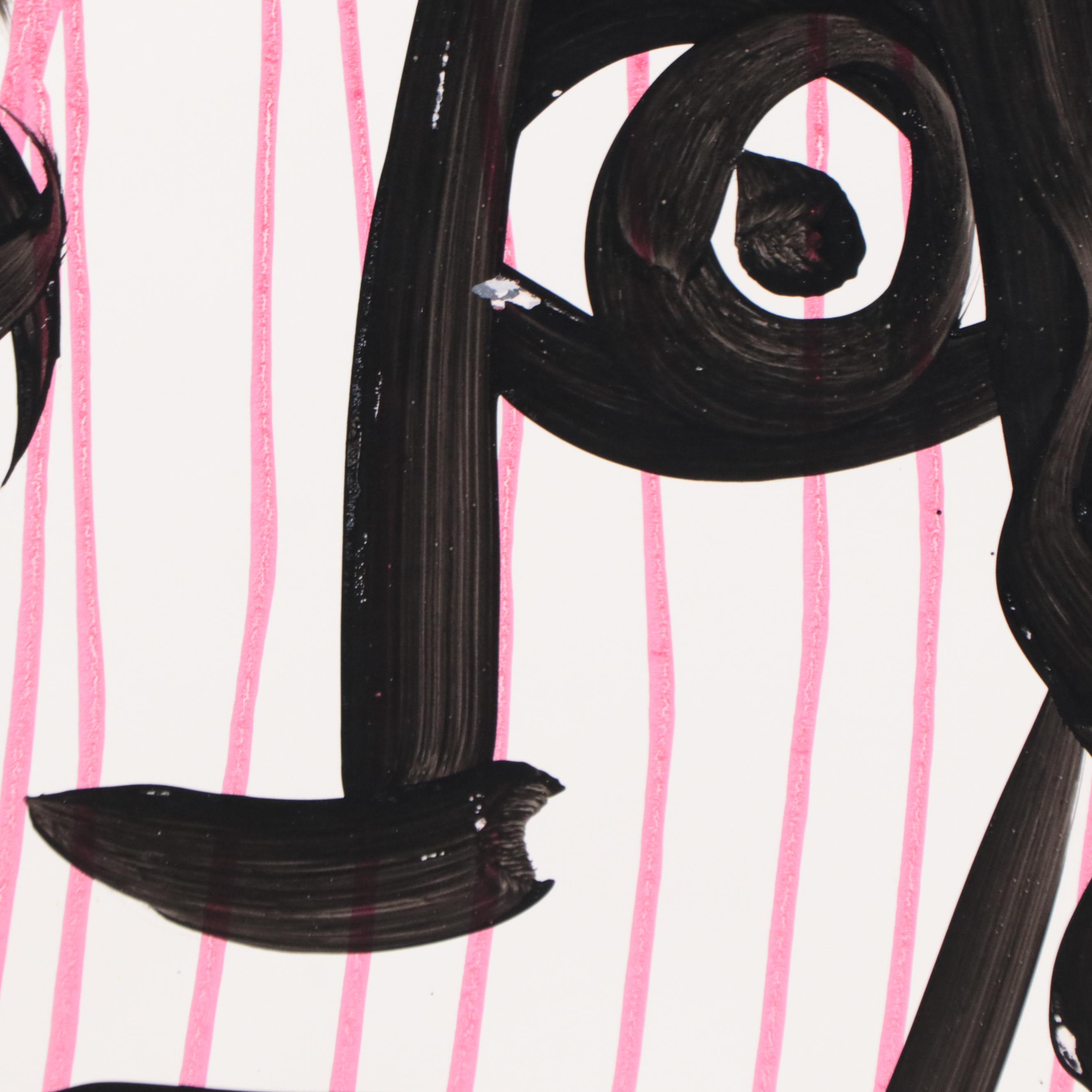 Peter Keil Abstract Portrait Acrylic Painting