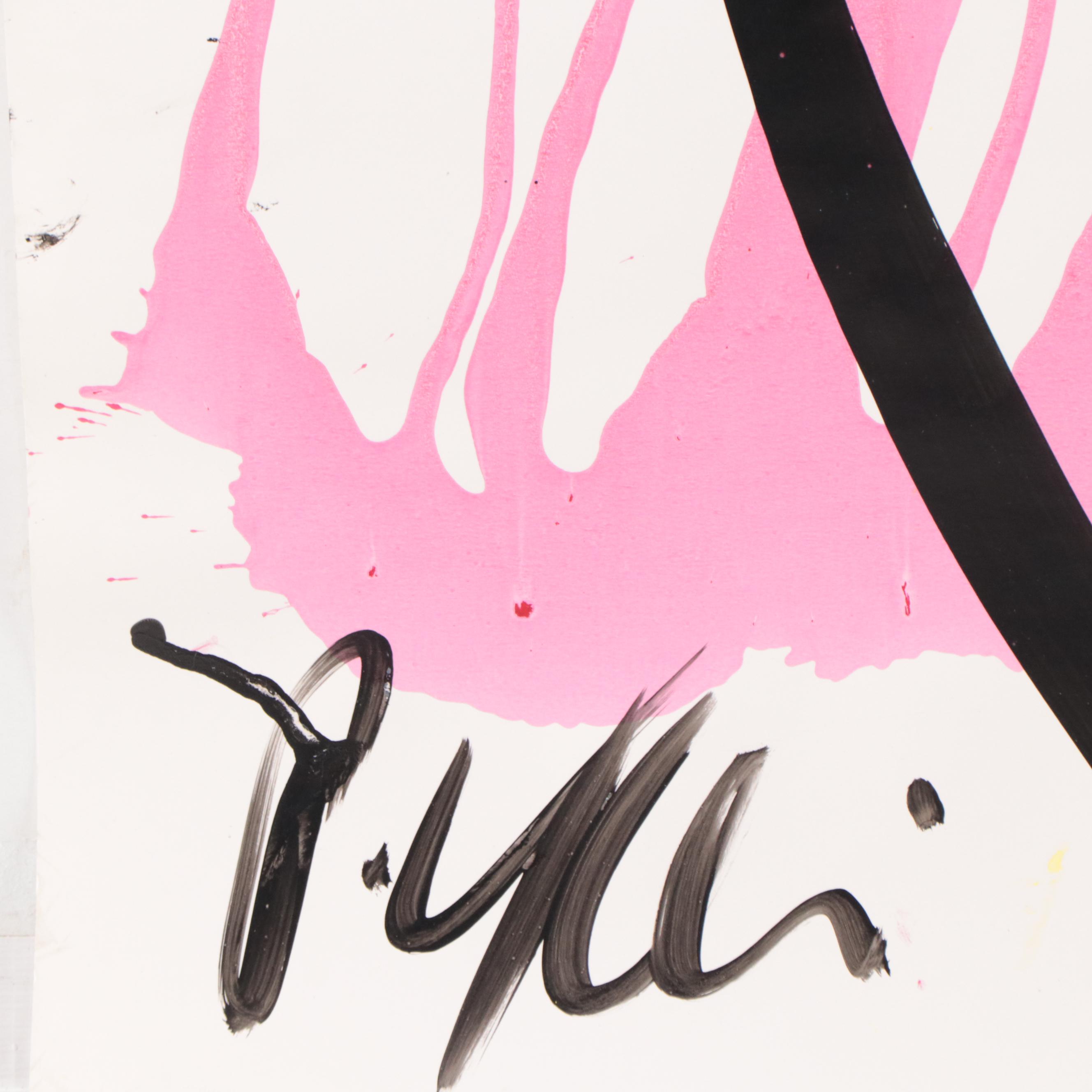 Peter Keil Abstract Portrait Acrylic Painting