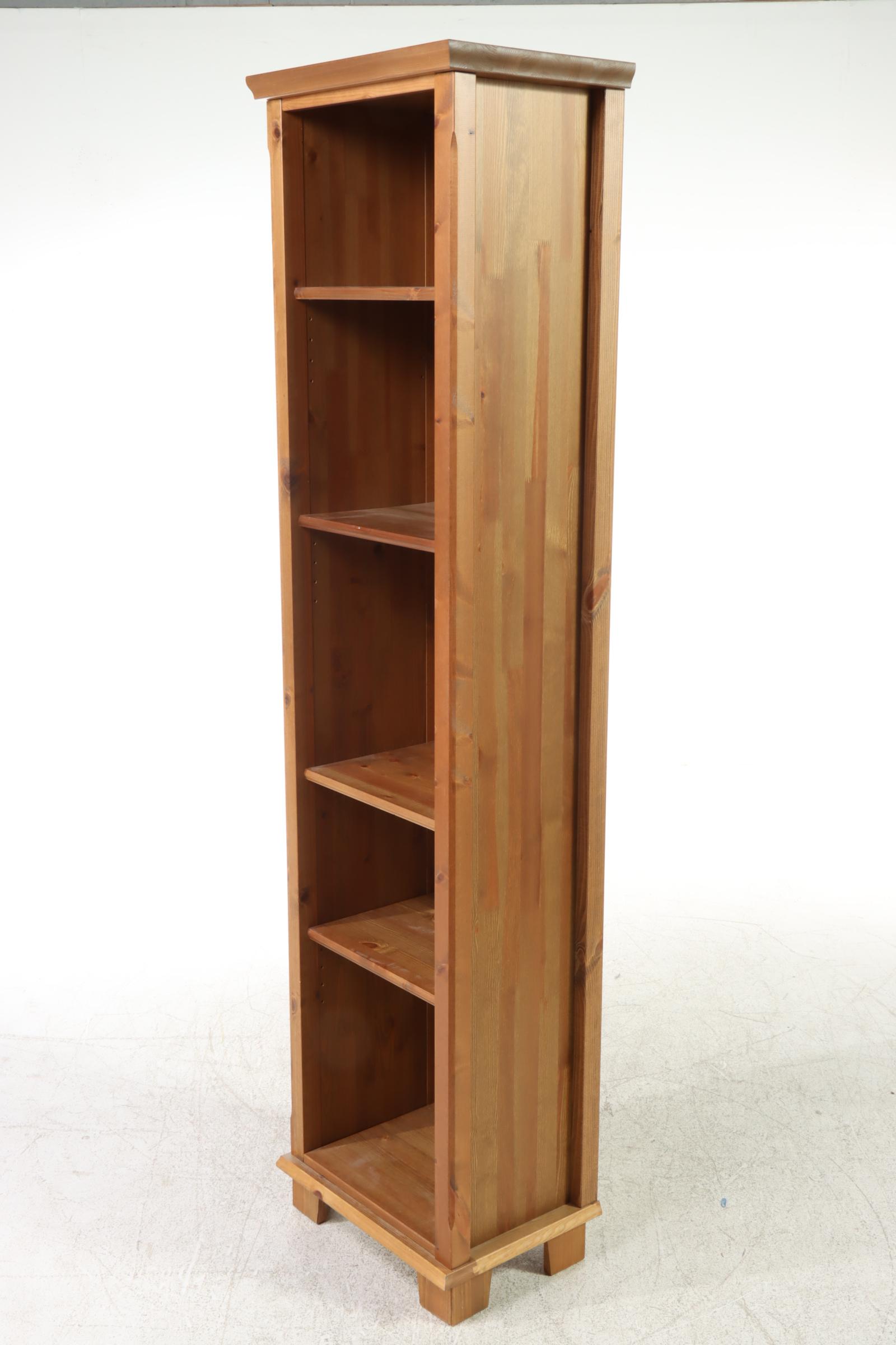 IKEA "Markör" Pine Five-Shelf Open Bookcase