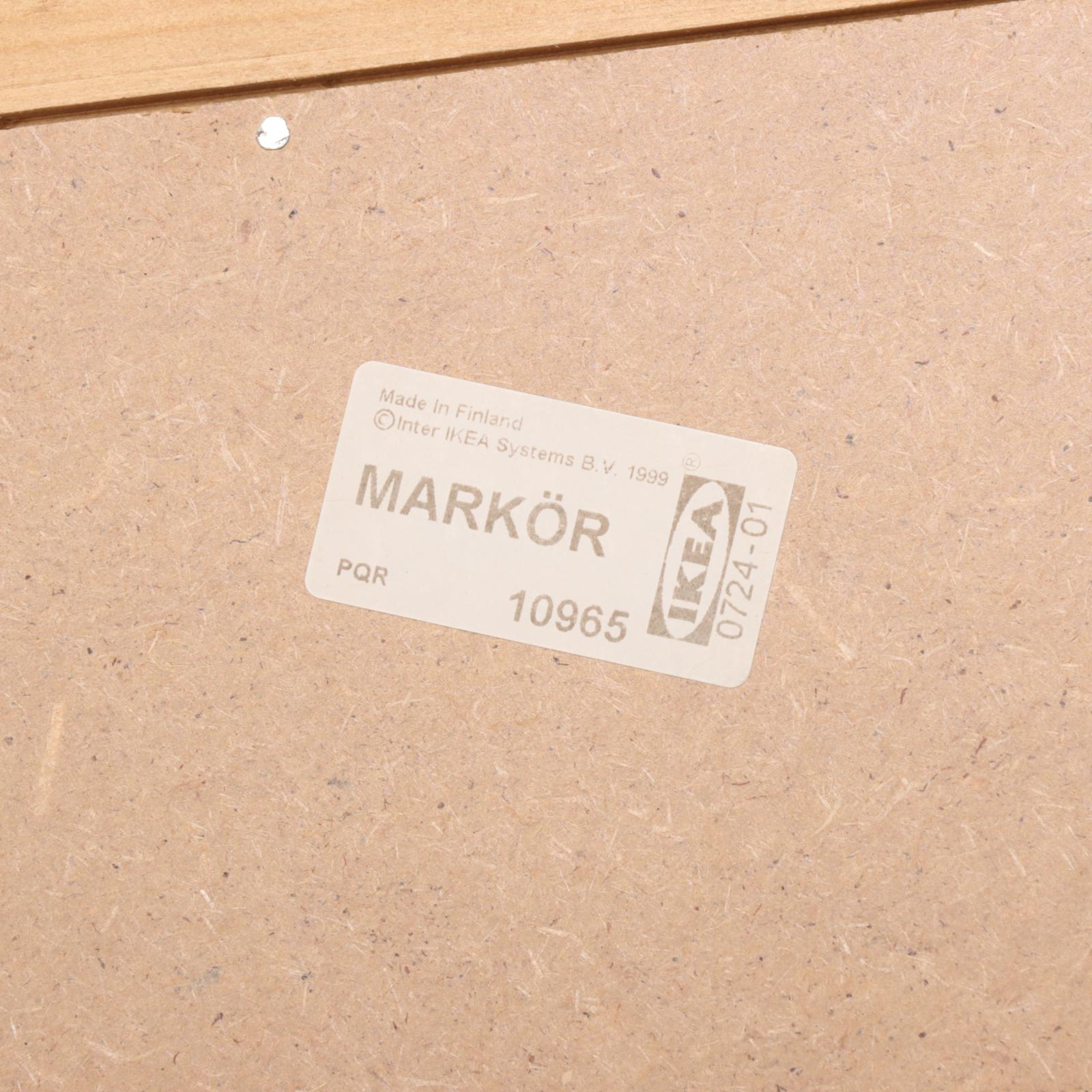 IKEA "Markör" Pine Five-Shelf Open Bookcase