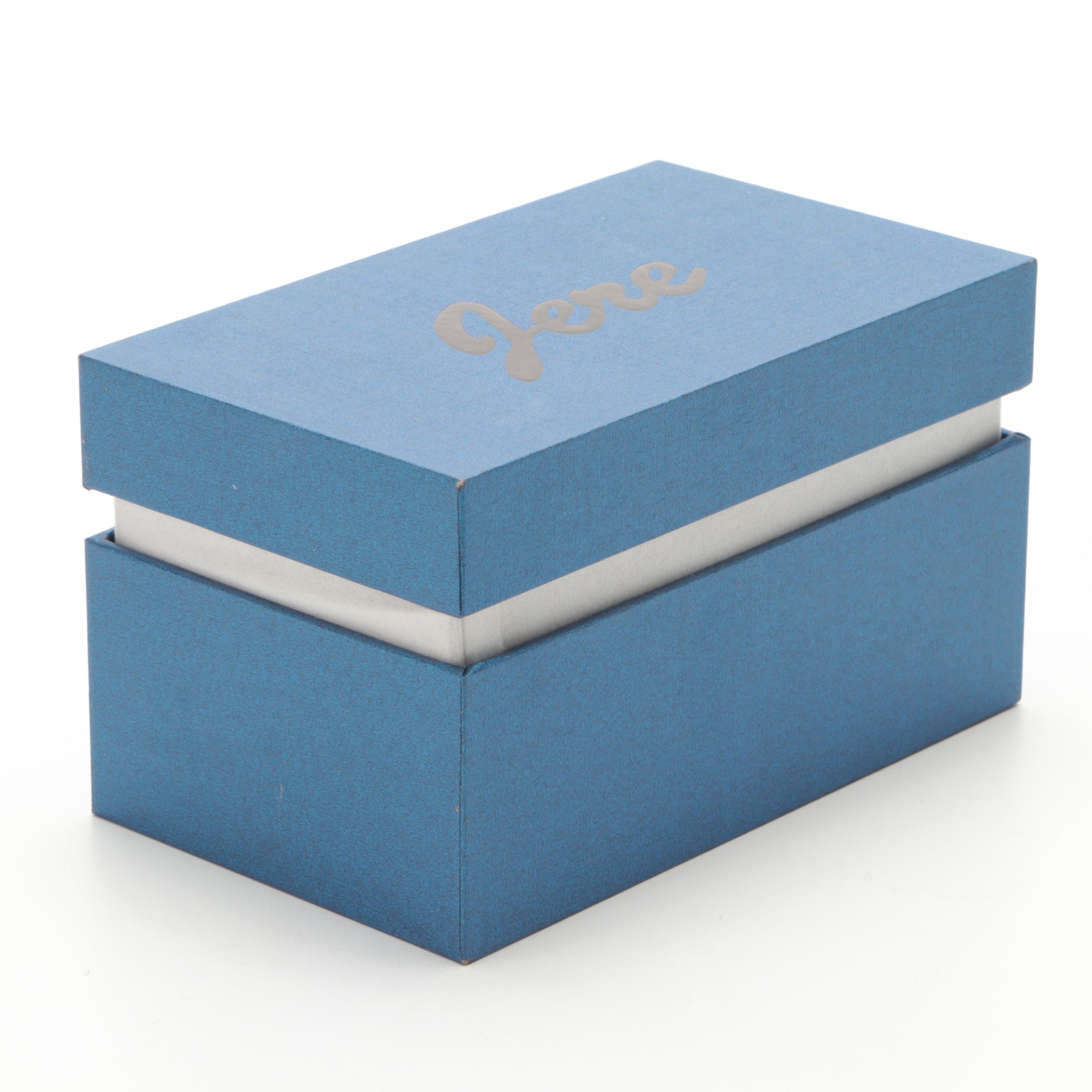 Jere Cameo Duck Egg and Music Box Egg Bejeweled Trinket Boxes