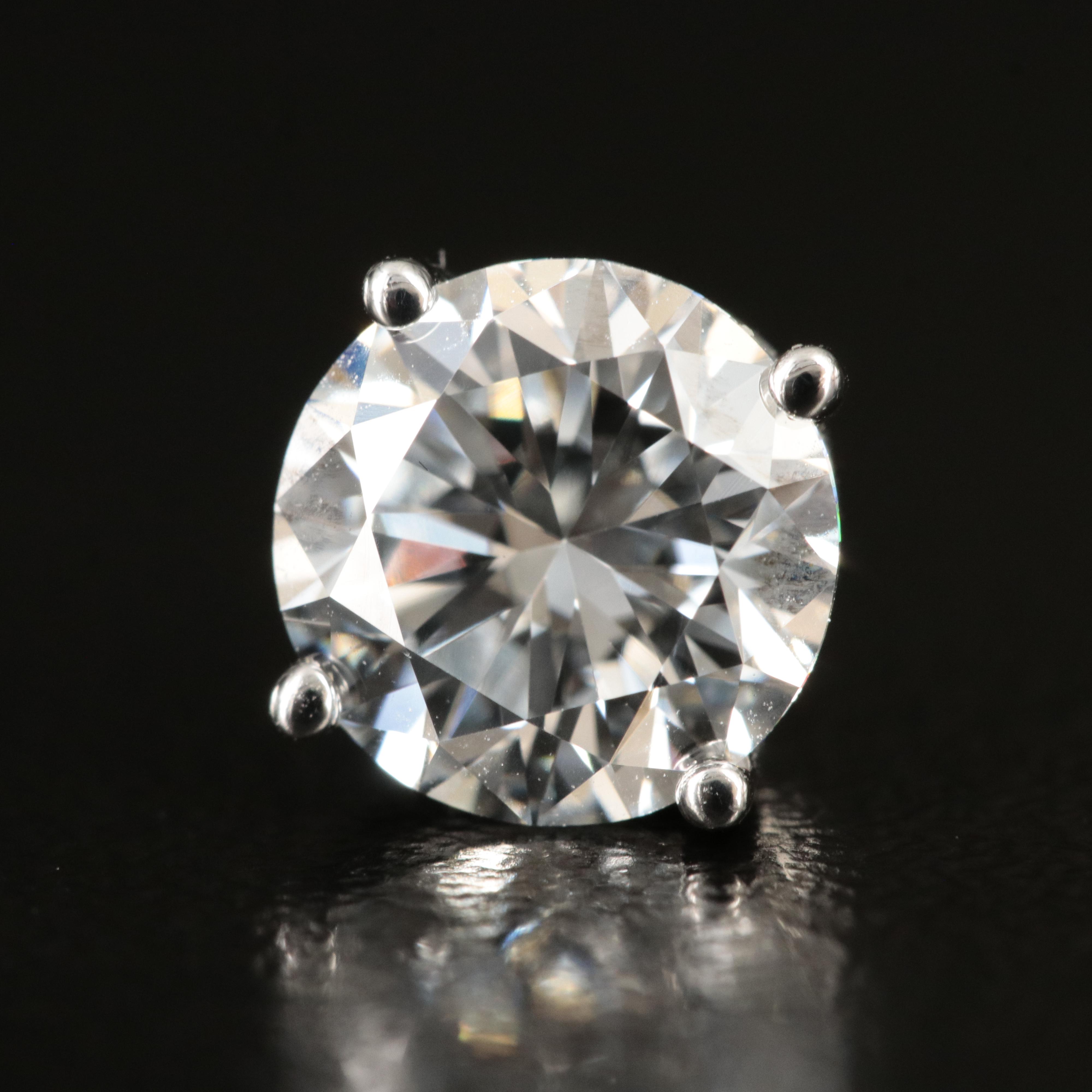 14K 3.37 CTW Lab Grown Diamond Stud Earrings