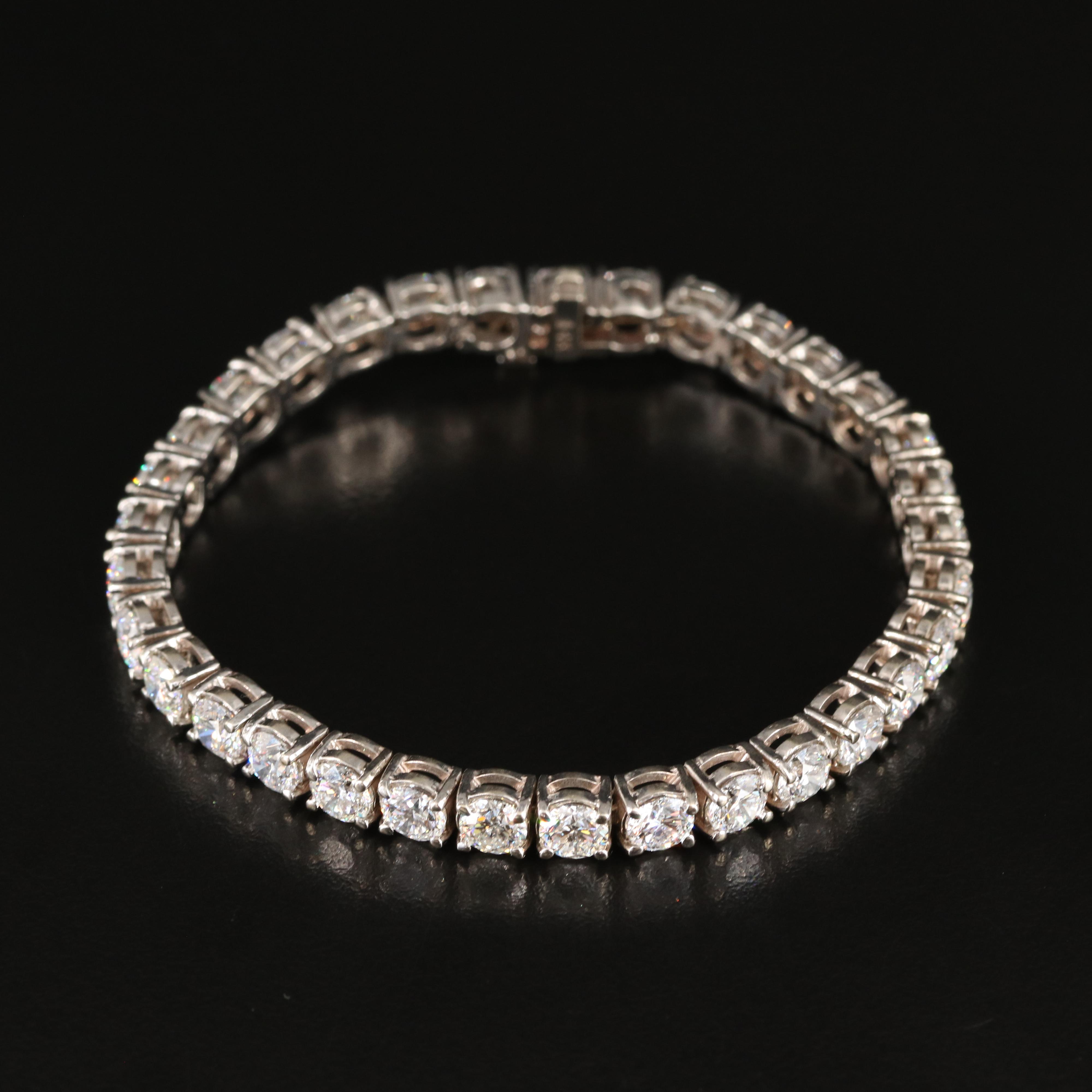 14K 14.89 CTW Lab Grown Diamond Line Bracelet