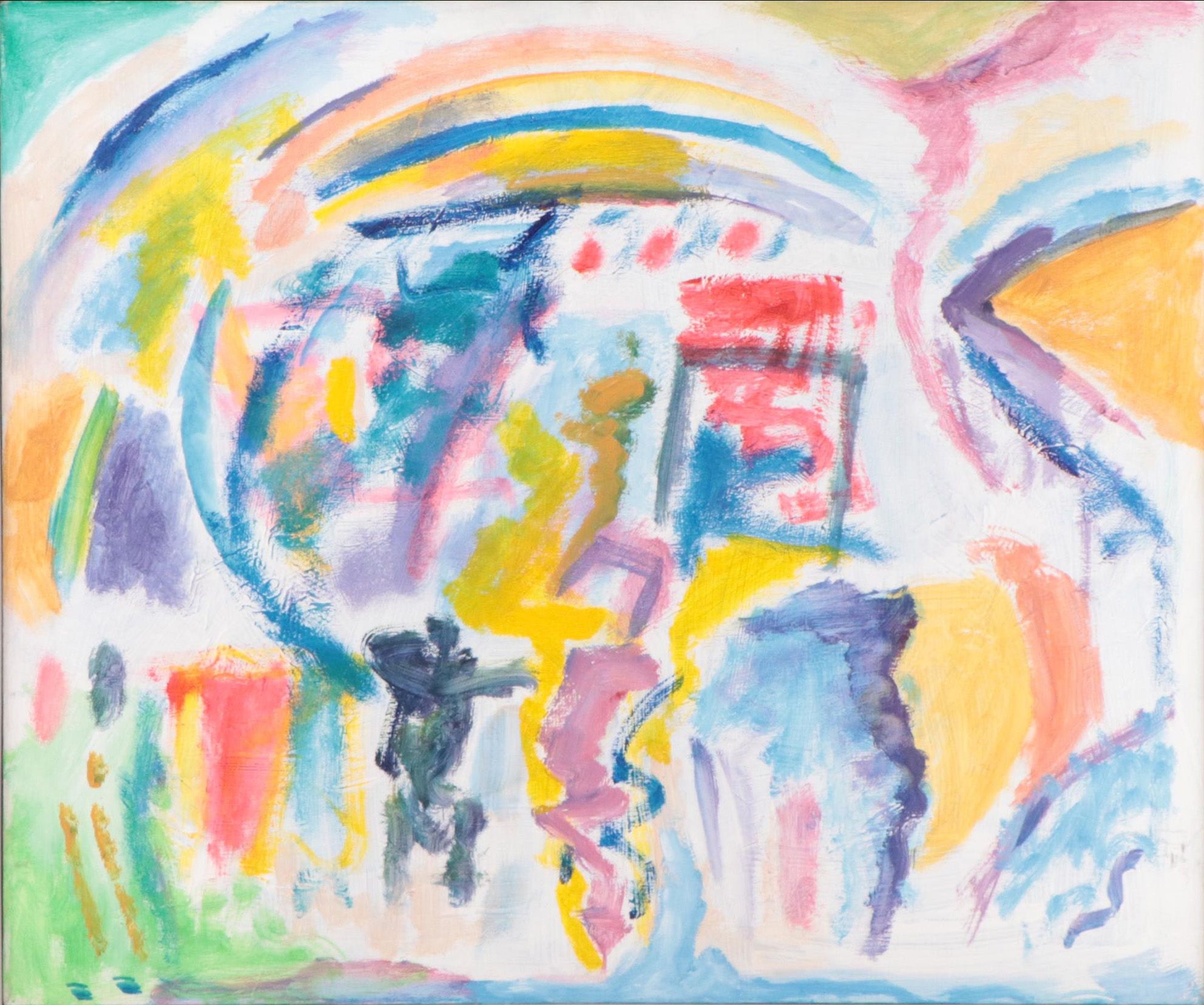 Rosemary Burkholder Abstract Expressionist Acrylic Painting