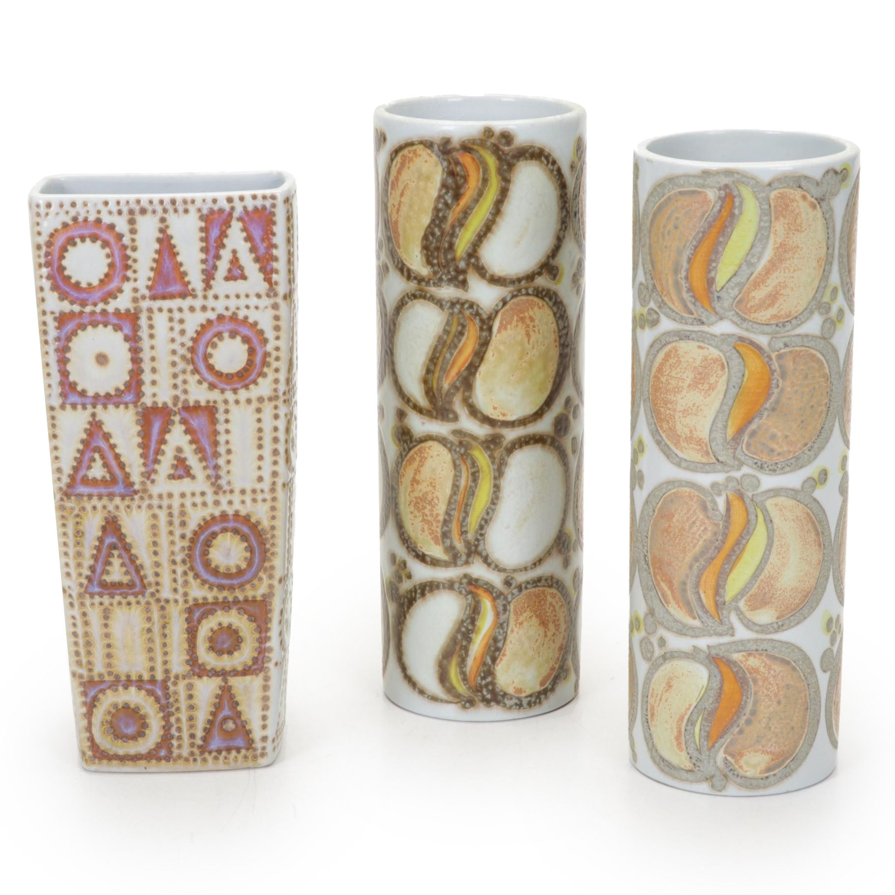 Royal Copenhagen Vases Designed by Marjorie Fishing and Ellen Malmer