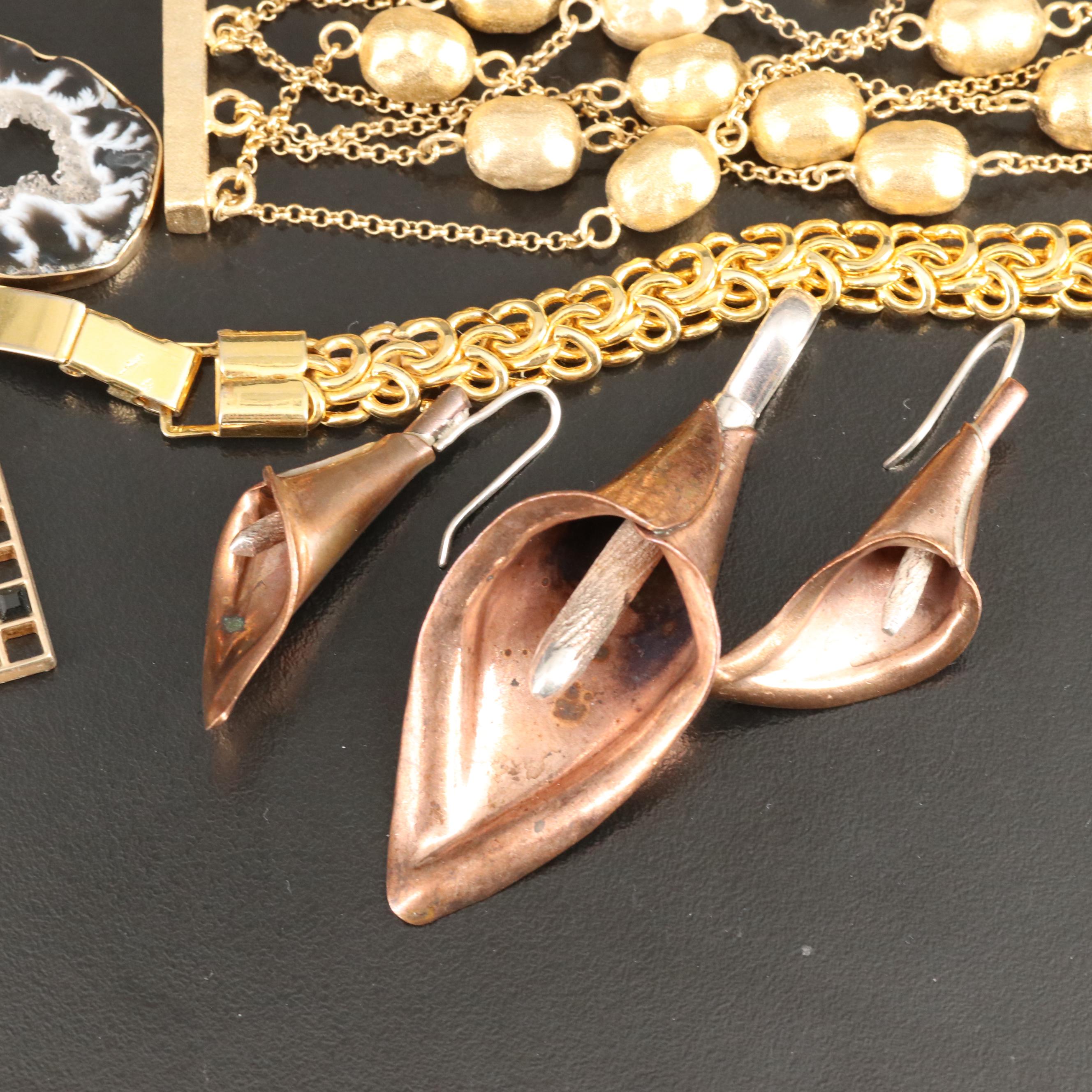 Dyadema Bronze Bracelet, Kenneth Jay Lane Ring and Sterling Featured in Jewelry