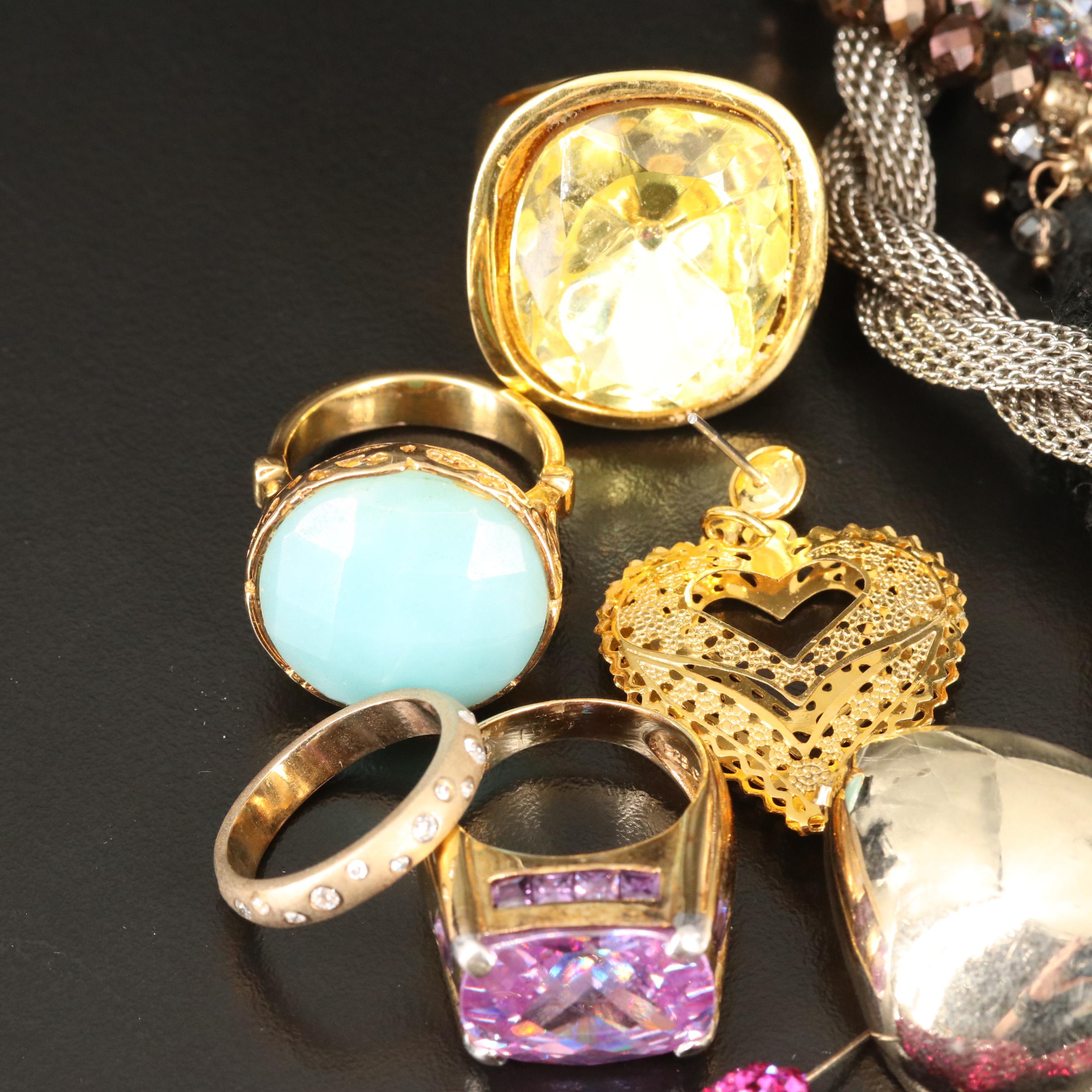 Dyadema Bronze Bracelet, Kenneth Jay Lane Ring and Sterling Featured in Jewelry