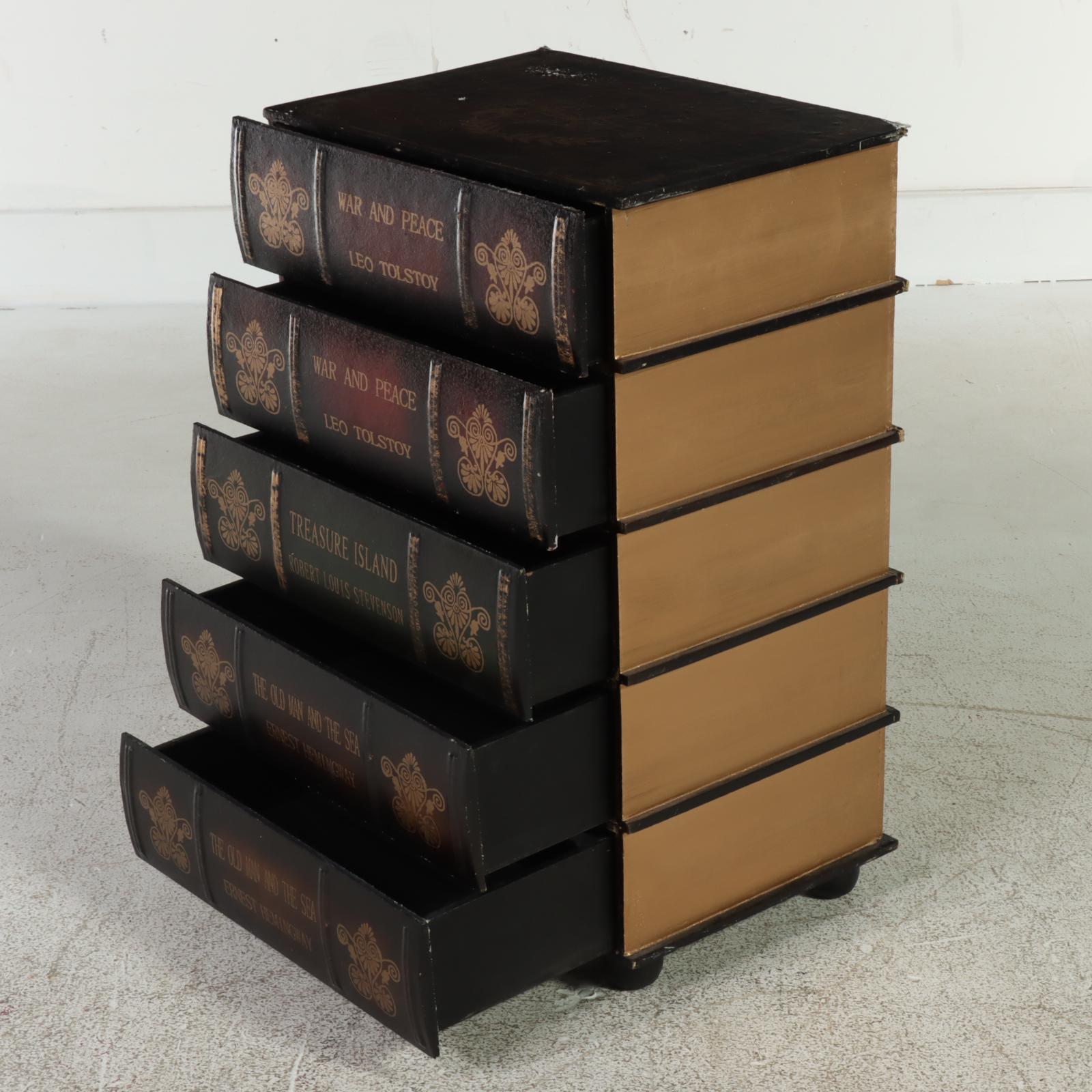 Book Stack-Form Chest of Drawers