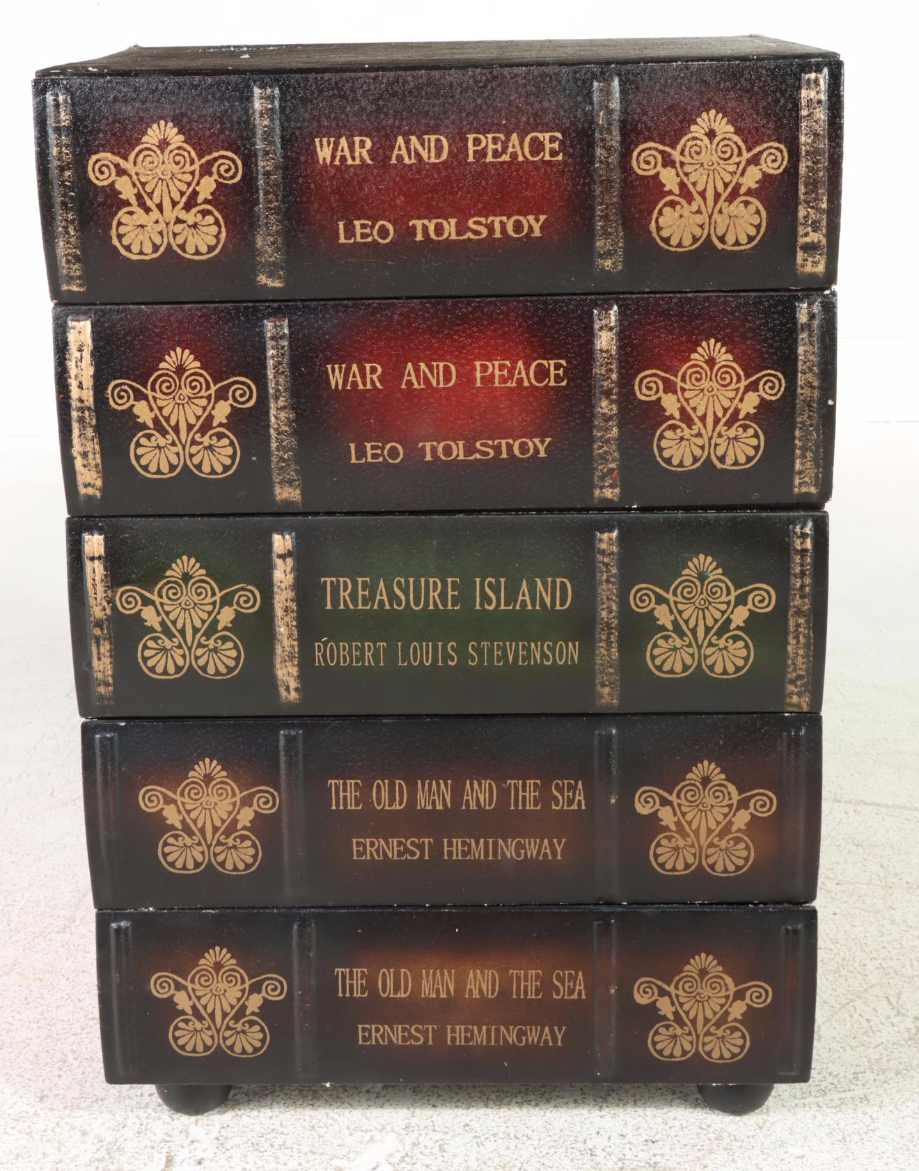 Book Stack-Form Chest of Drawers