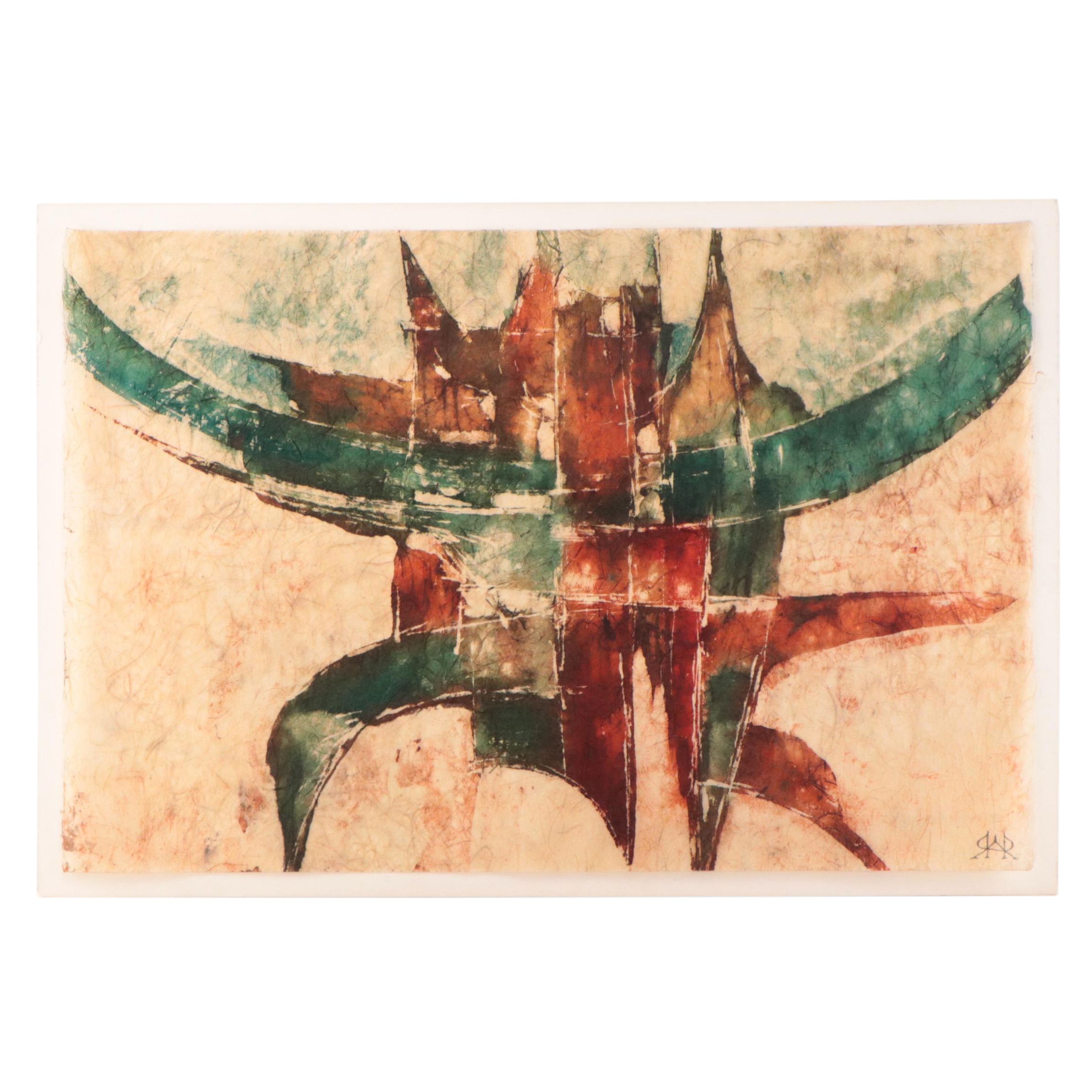 Abstract Watercolor Painting