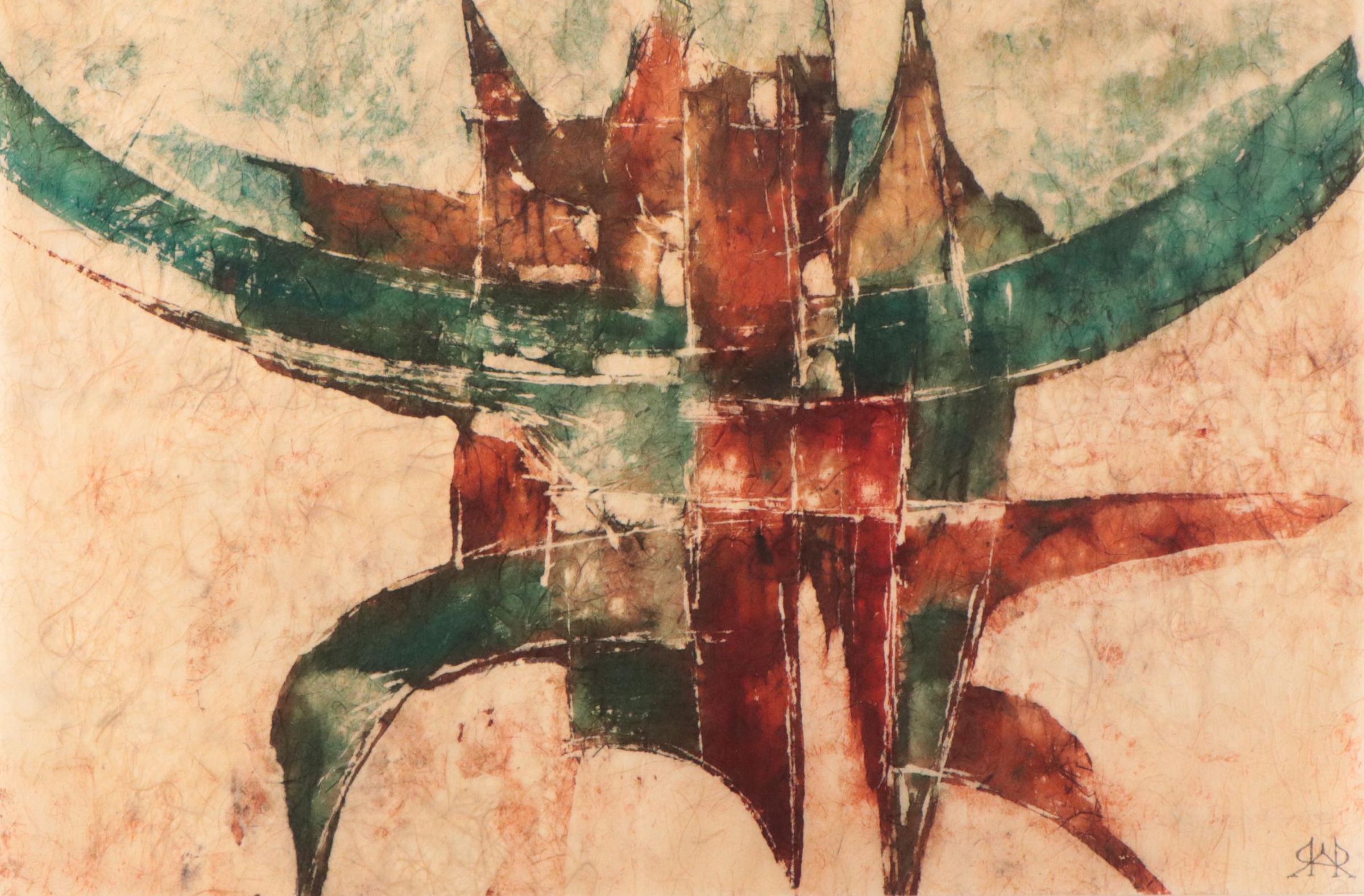 Abstract Watercolor Painting