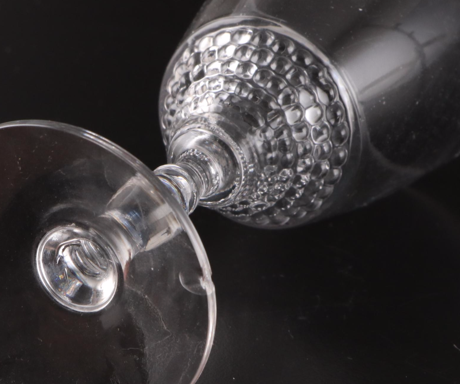 Duncan & Miller "Teardrop Clear" Glass Dinnerware with Other Silver Plate Trays