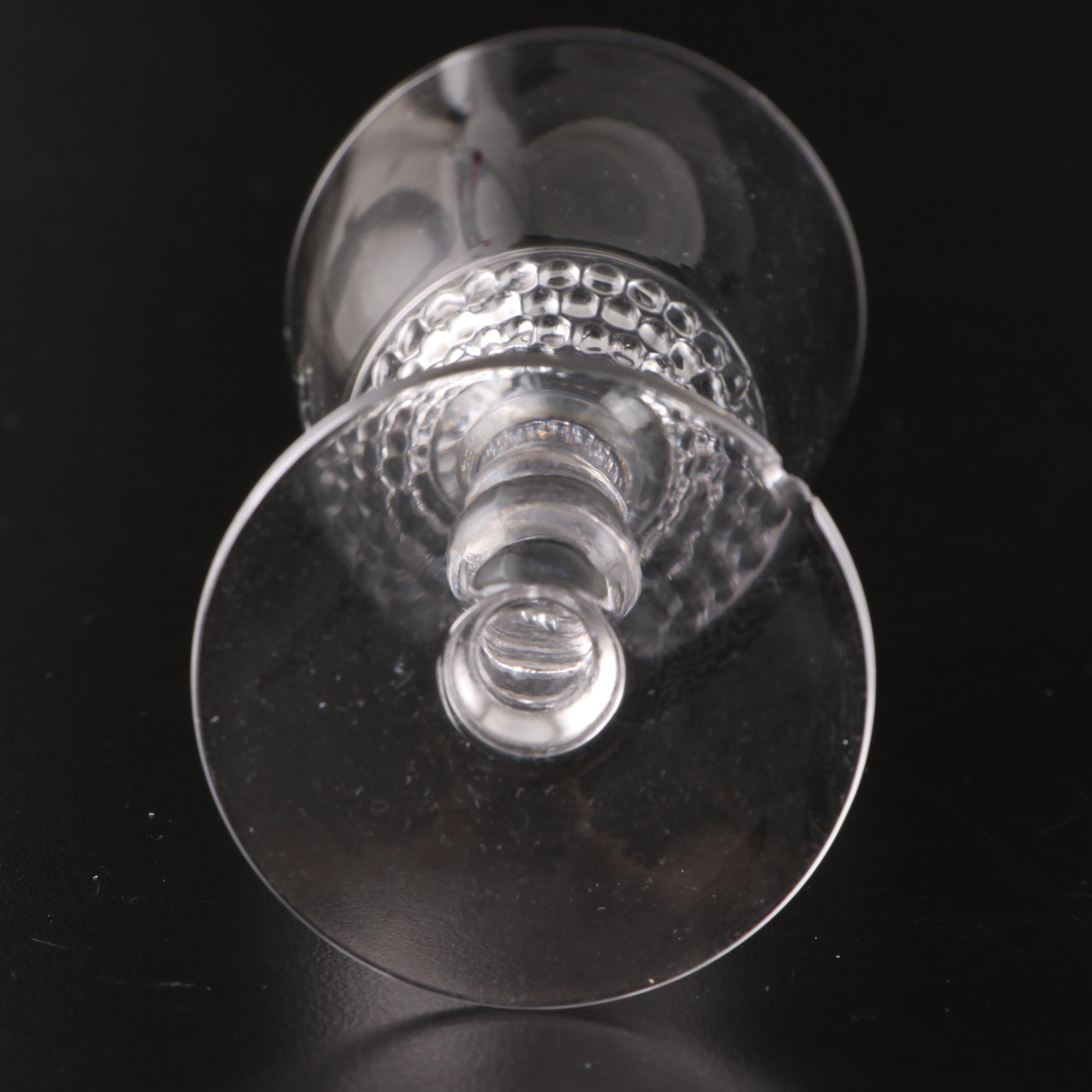 Duncan & Miller "Teardrop Clear" Glass Dinnerware with Other Silver Plate Trays