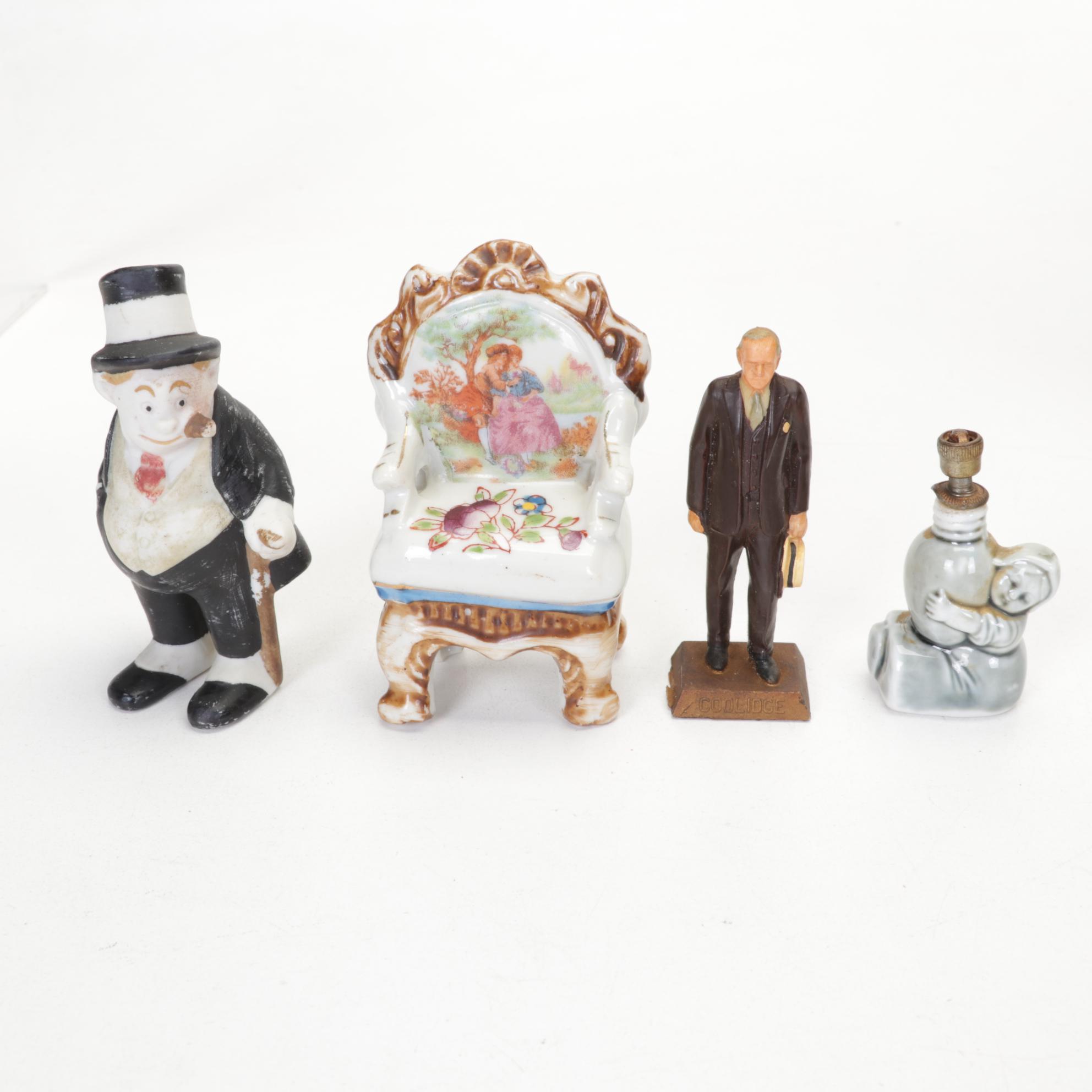 Bisque, Penny, and Porcelain Dolls with Matryoshka Dolls, Miniatures, and More