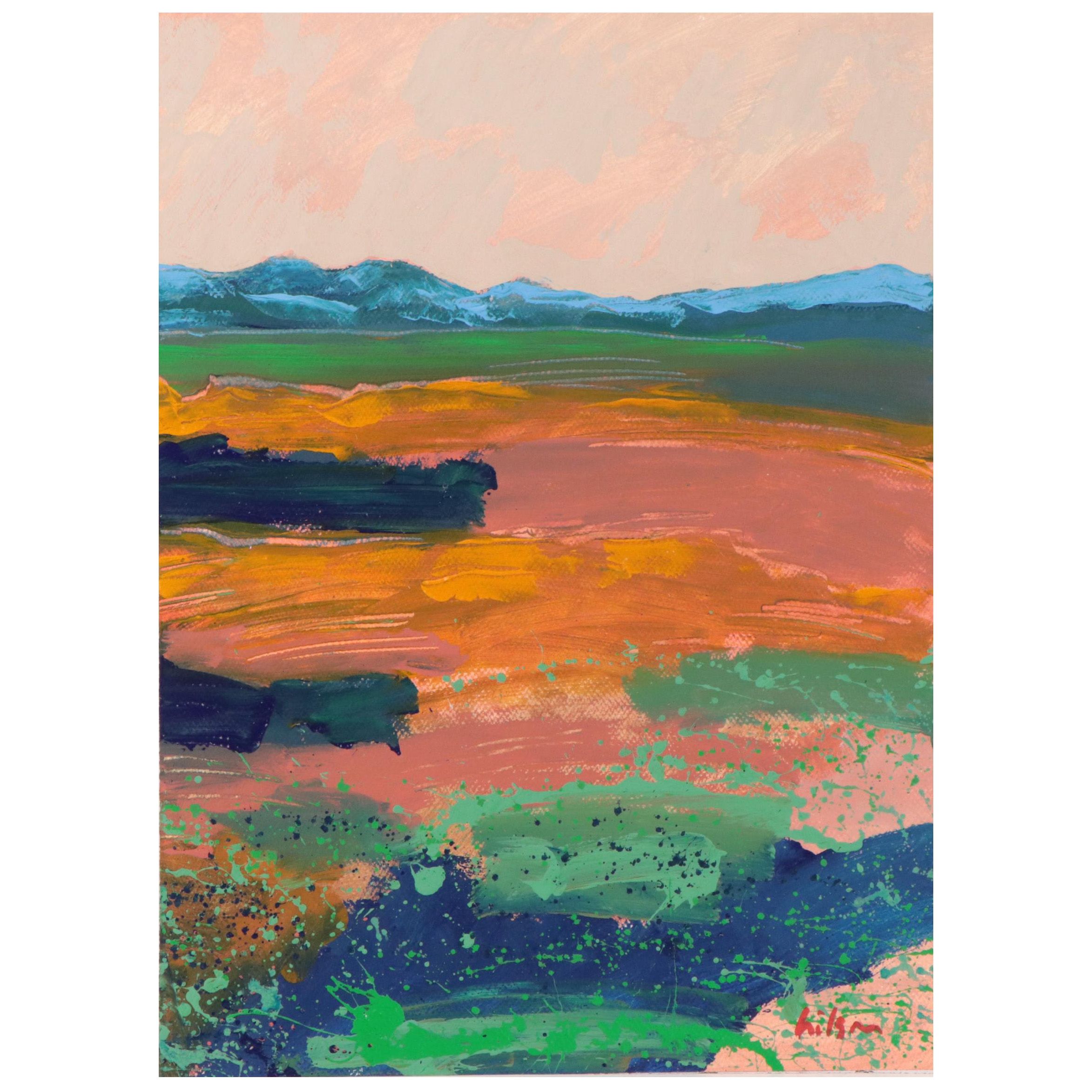 Harry Hilson Abstract Landscape Acrylic Painting