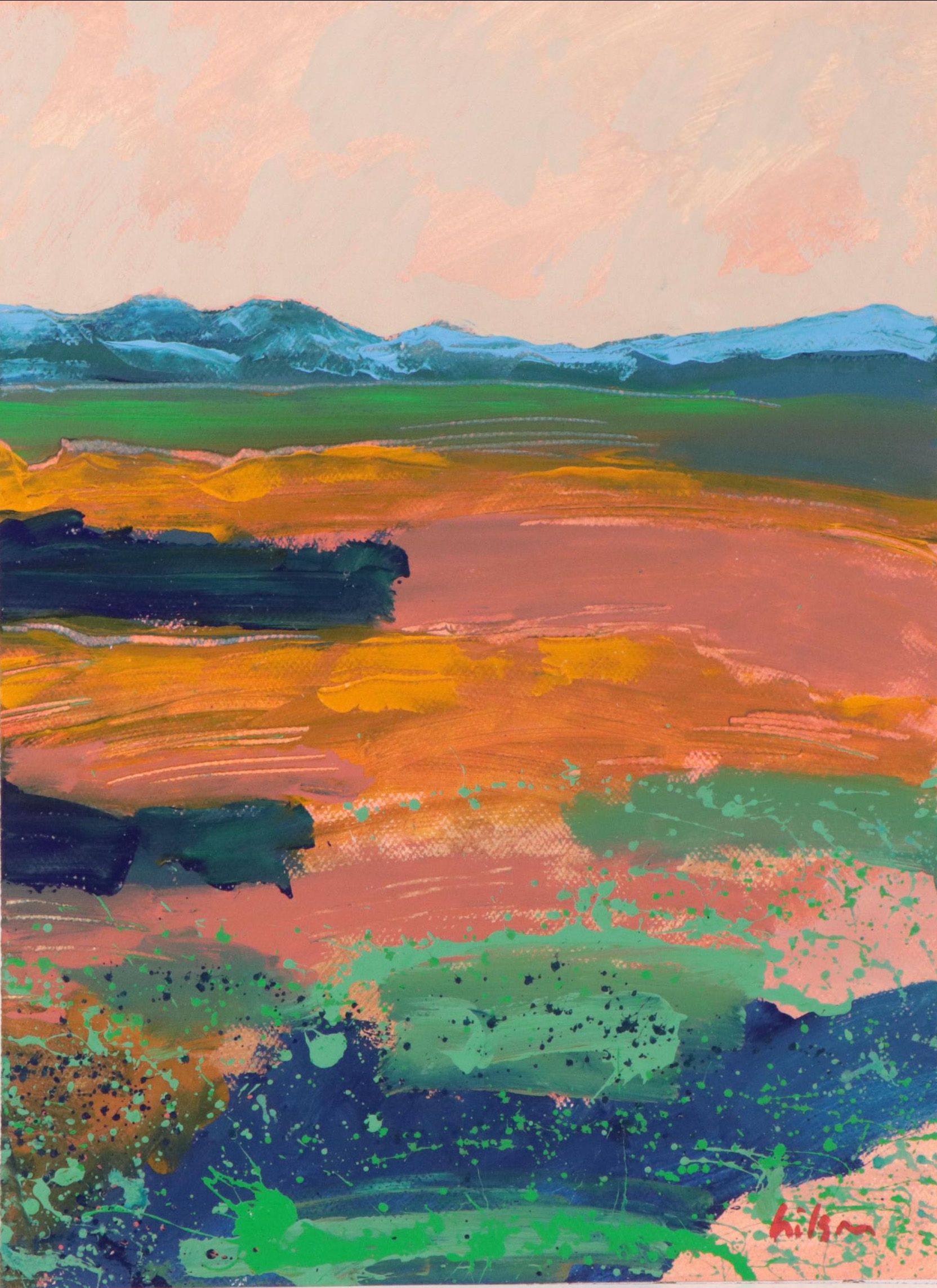 Harry Hilson Abstract Landscape Acrylic Painting