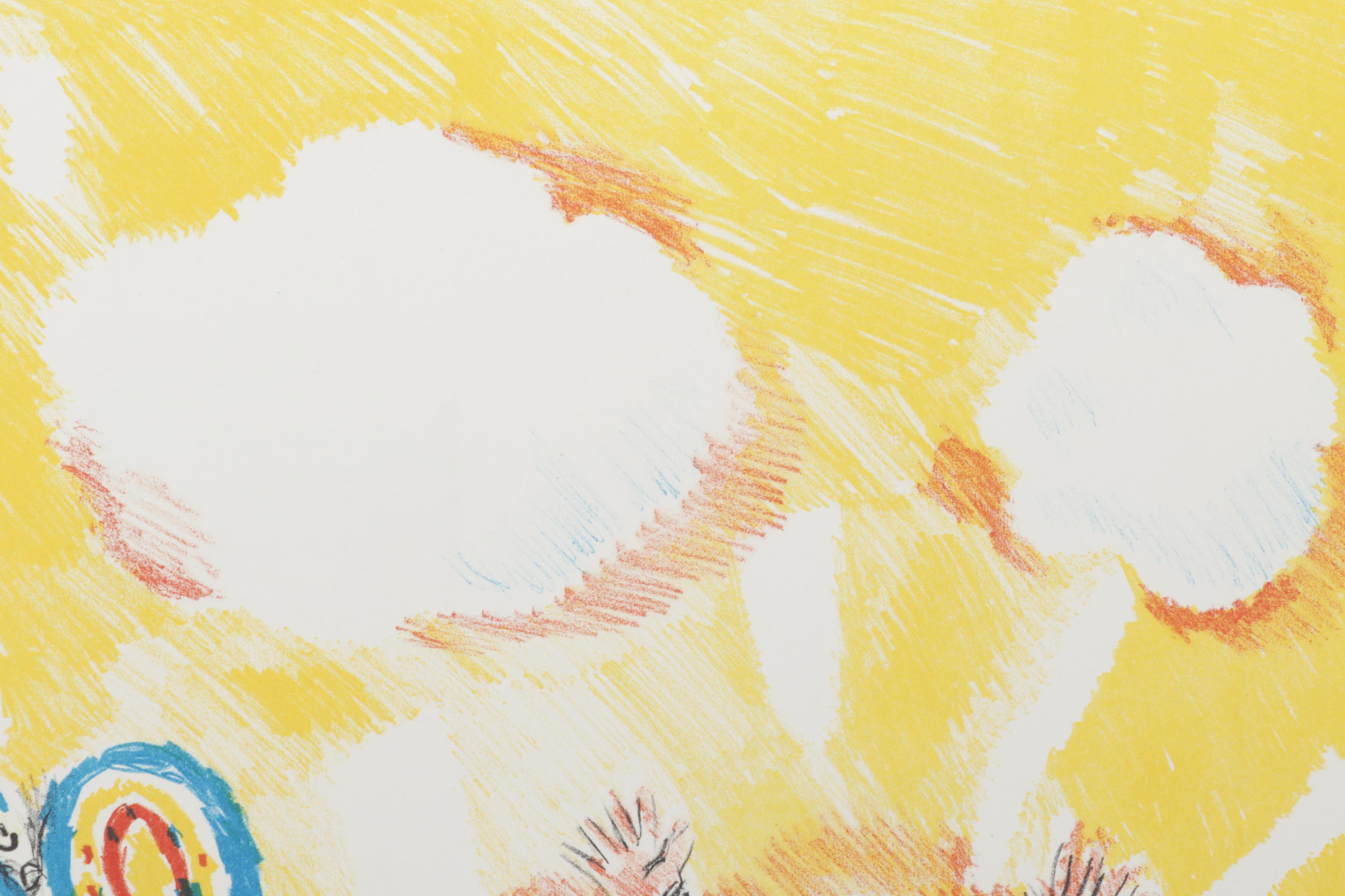 Sidney Chafetz Color Lithograph "Amy Greets the Dawn," 1988