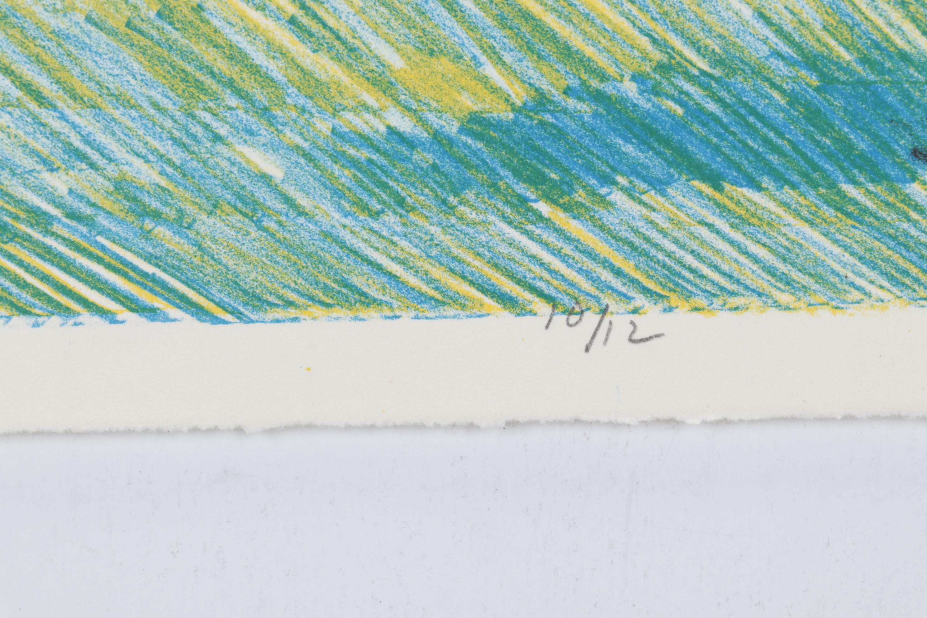 Sidney Chafetz Color Lithograph "Amy Greets the Dawn," 1988