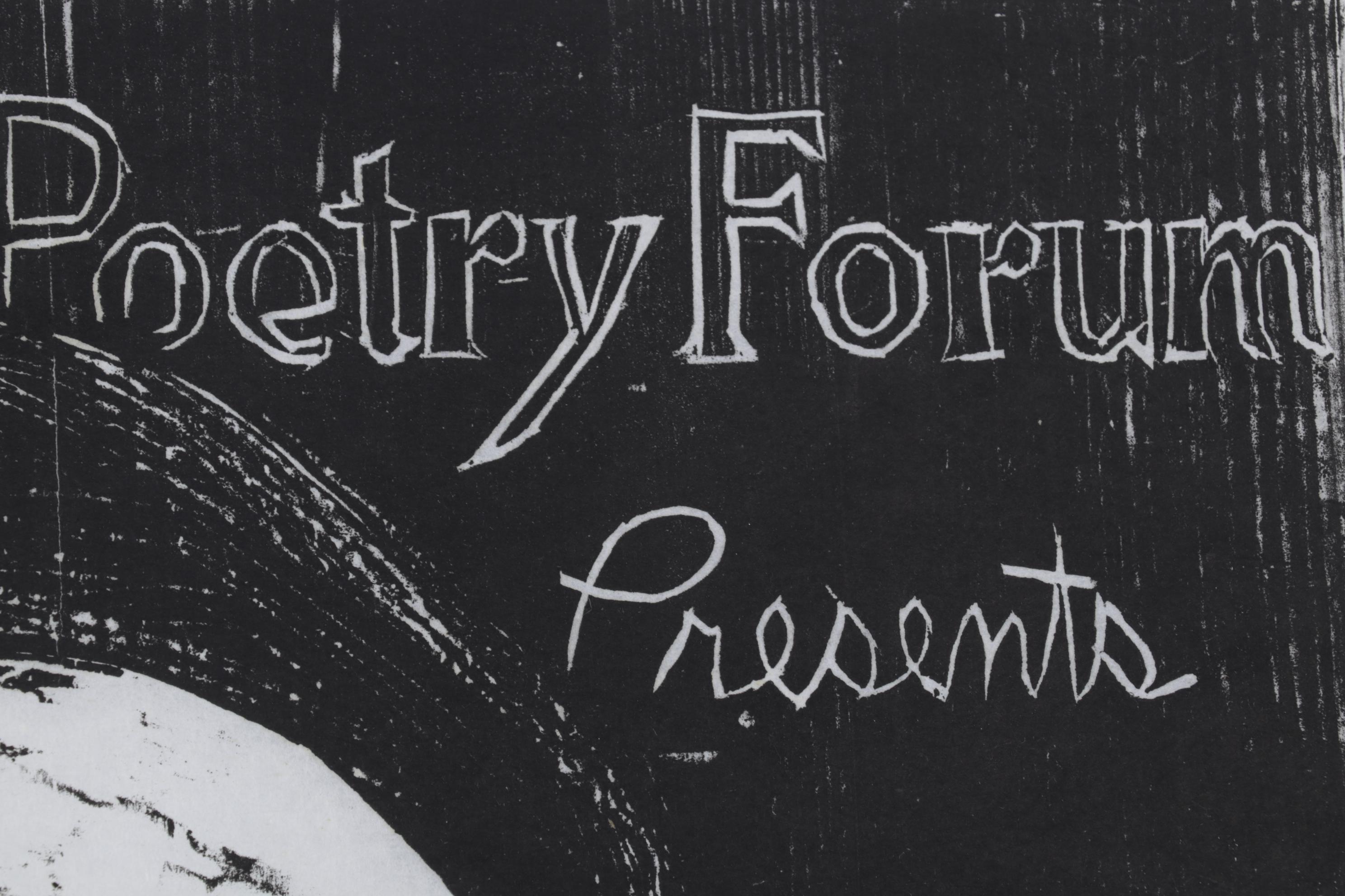 Sidney Chafetz Woodcut "Robert Lowell," 1967