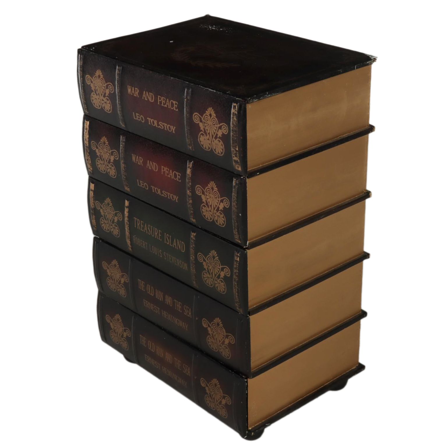 Book Stack-Form Chest of Drawers