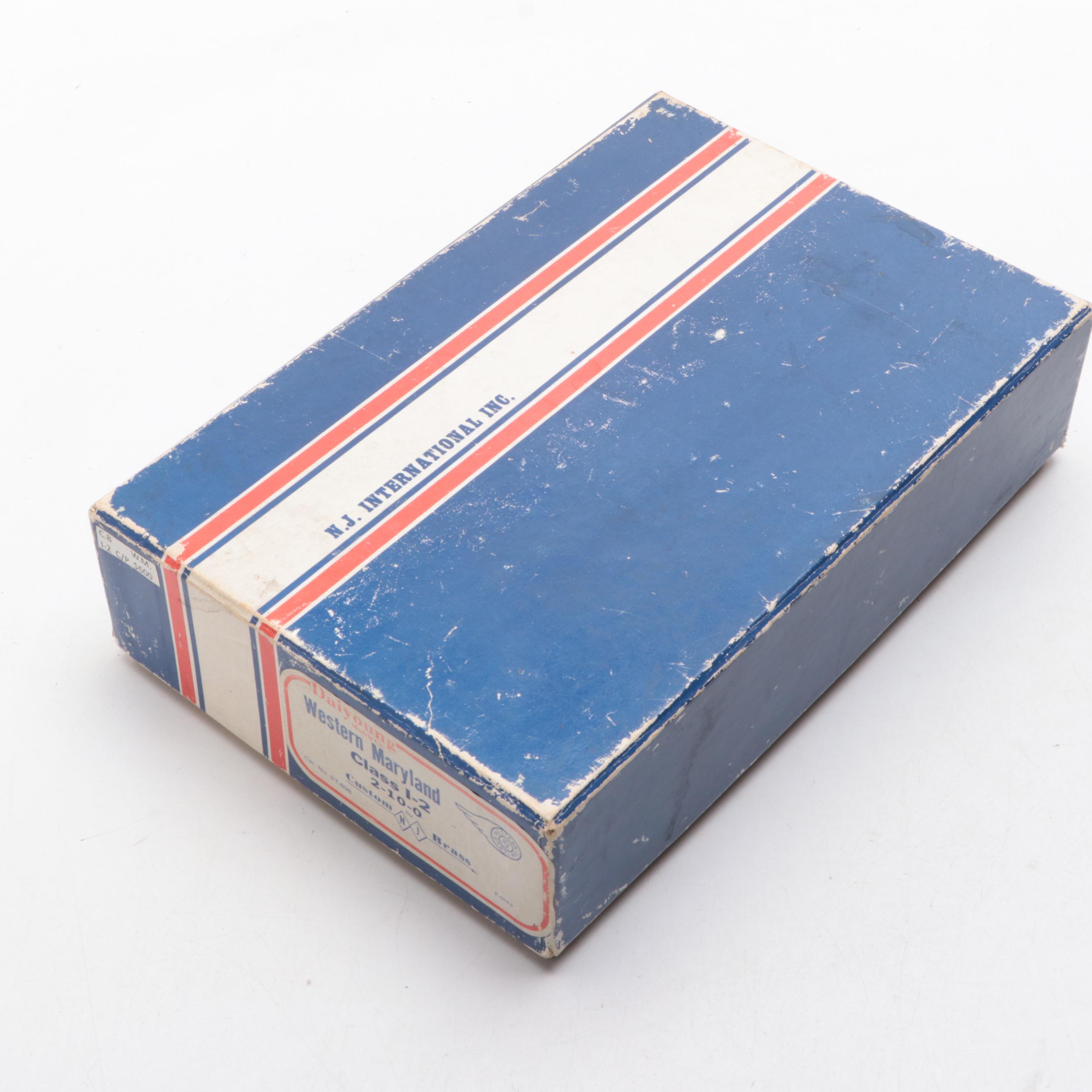 N.J Custom Brass Western Maryland HO Scale Locomotive and Coal Car