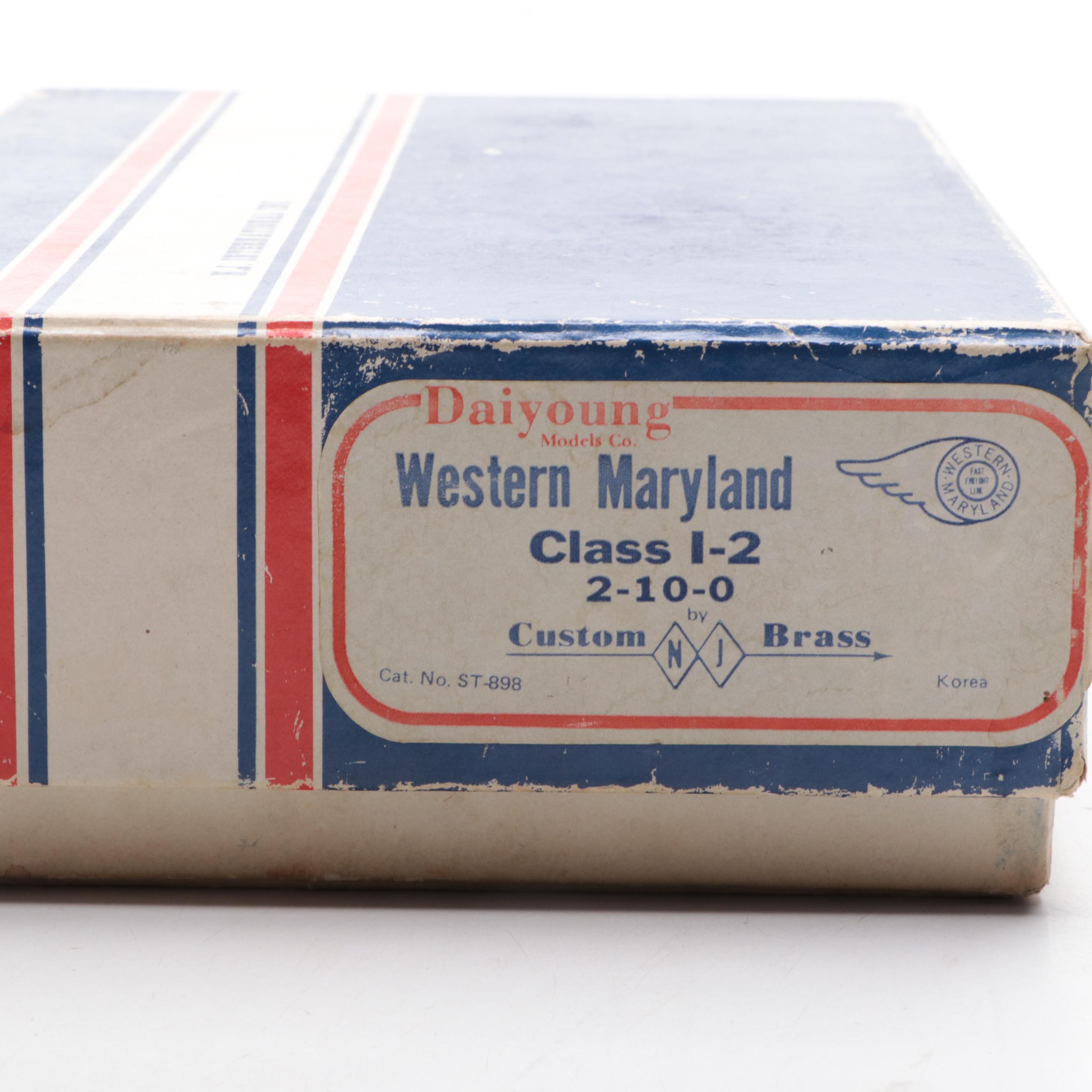 N.J Custom Brass Western Maryland HO Scale Locomotive and Coal Car