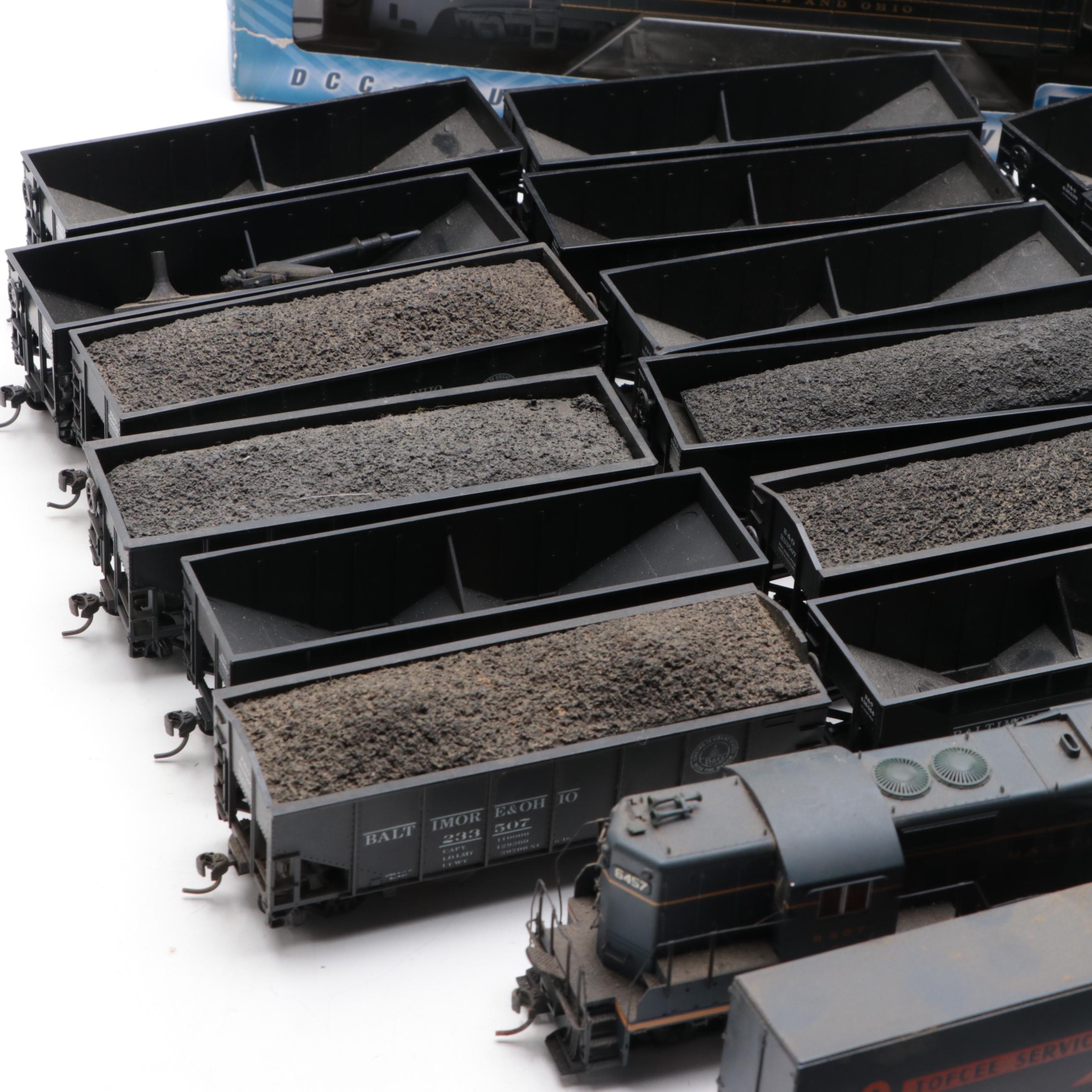 Bachmann Baltimore and Ohio Locomotives with Coal and Other Cars